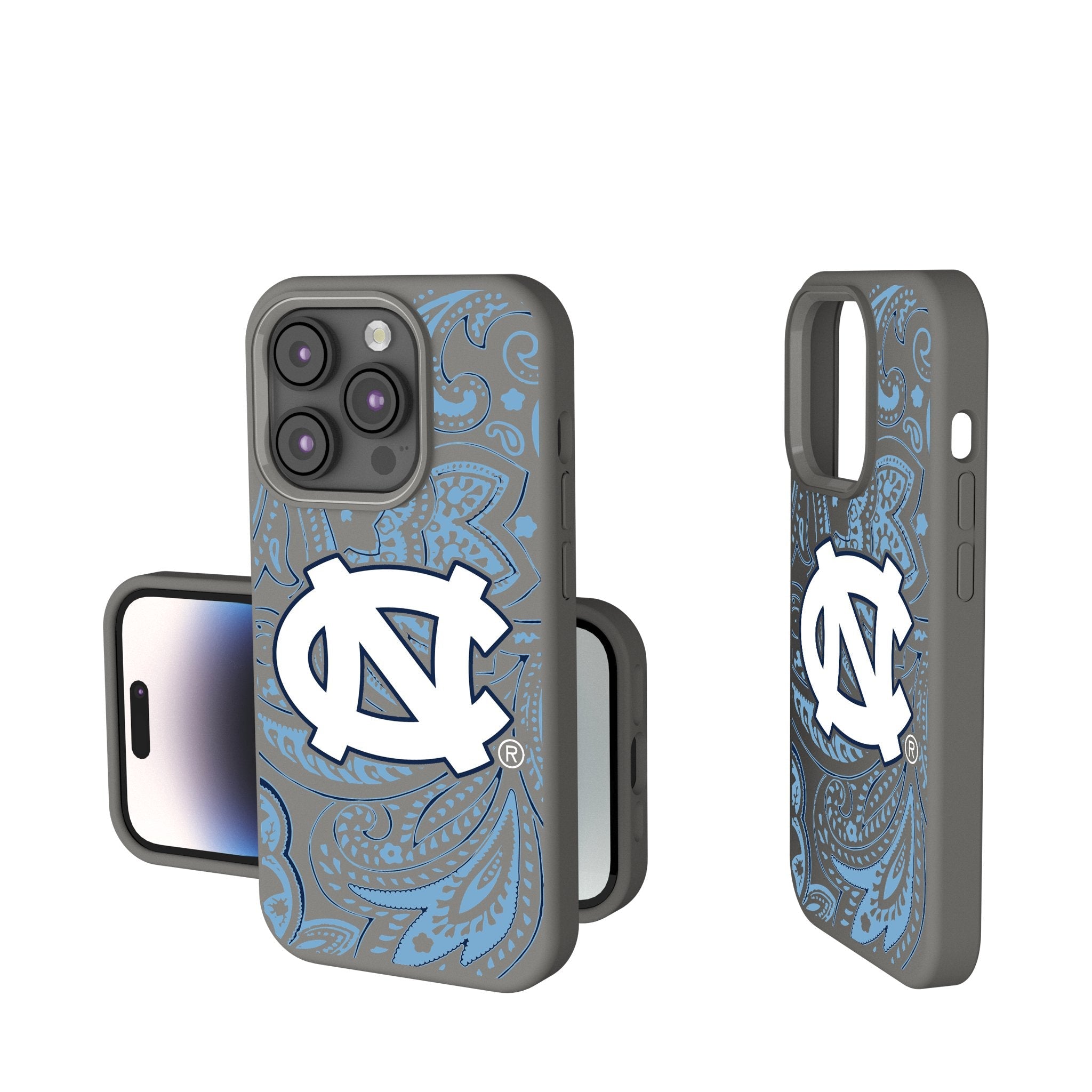 University of North Carolina Tar Heels Paisley Soft Touch Phone Case