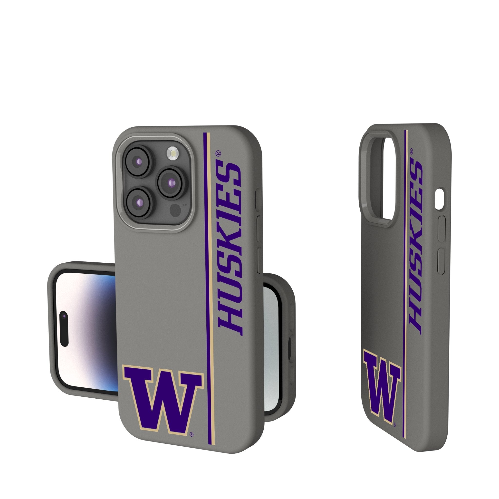 University of Washington Huskies Sidebar Soft Touch Phone Case 1