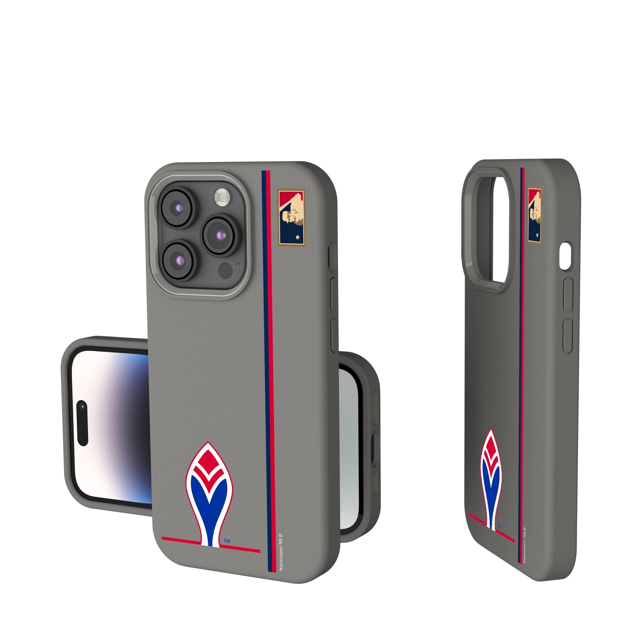 Atlanta Braves 1972-1975 - Cooperstown Collection Sidebar Soft Touch Phone Case 1