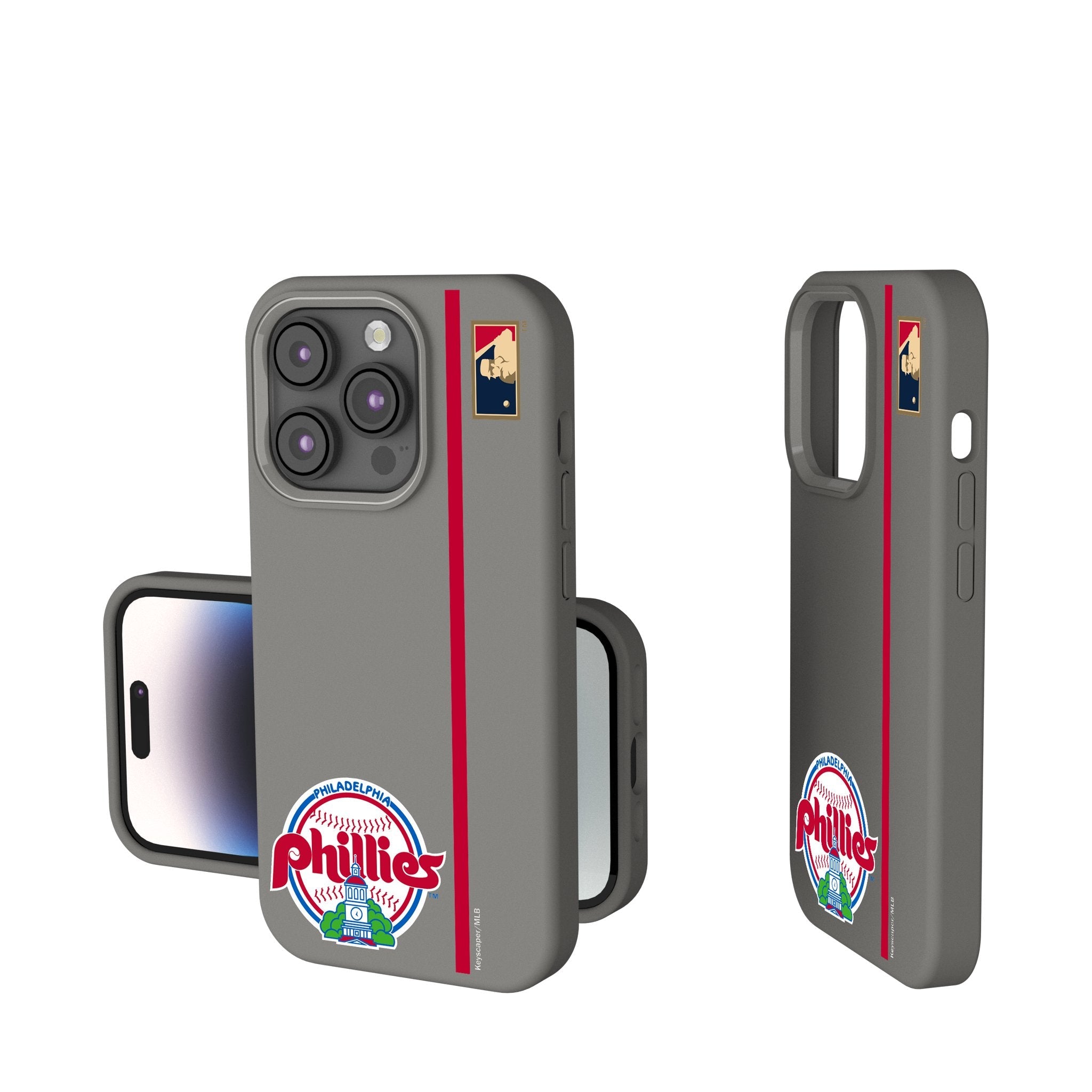 Philadelphia Phillies 1984-1991 - Cooperstown Collection Sidebar Soft Touch Phone Case 1