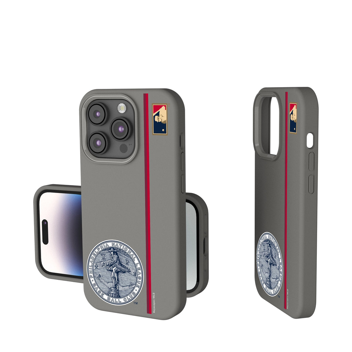 Philadelphia Phillies 1915-1943 - Cooperstown Collection Sidebar Soft Touch Phone Case