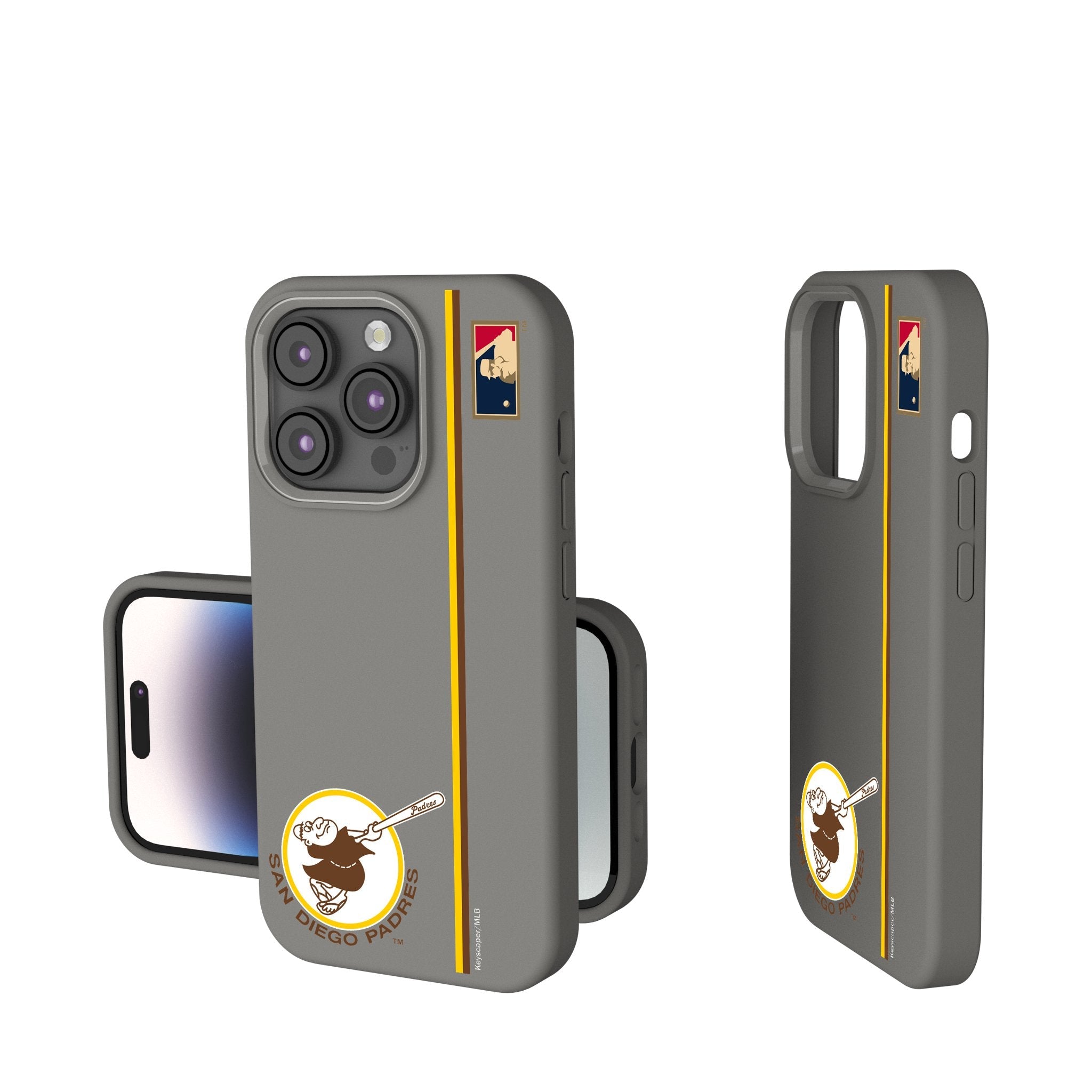 San Diego Padres 1969-1984 - Cooperstown Collection Sidebar Soft Touch Phone Case 1