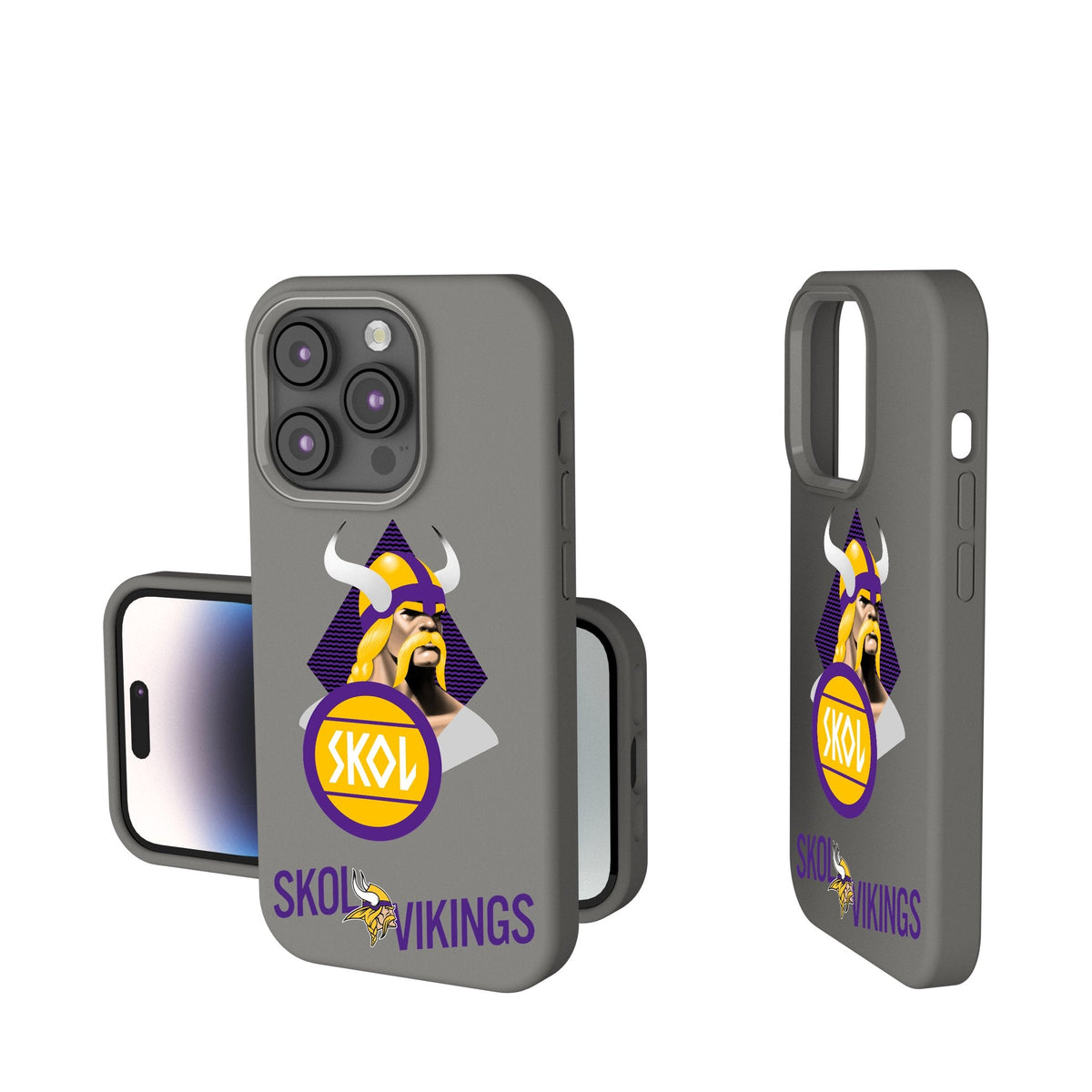 Minnesota Vikings 2024 Illustrated Limited Edition Soft Touch Phone Case 1
