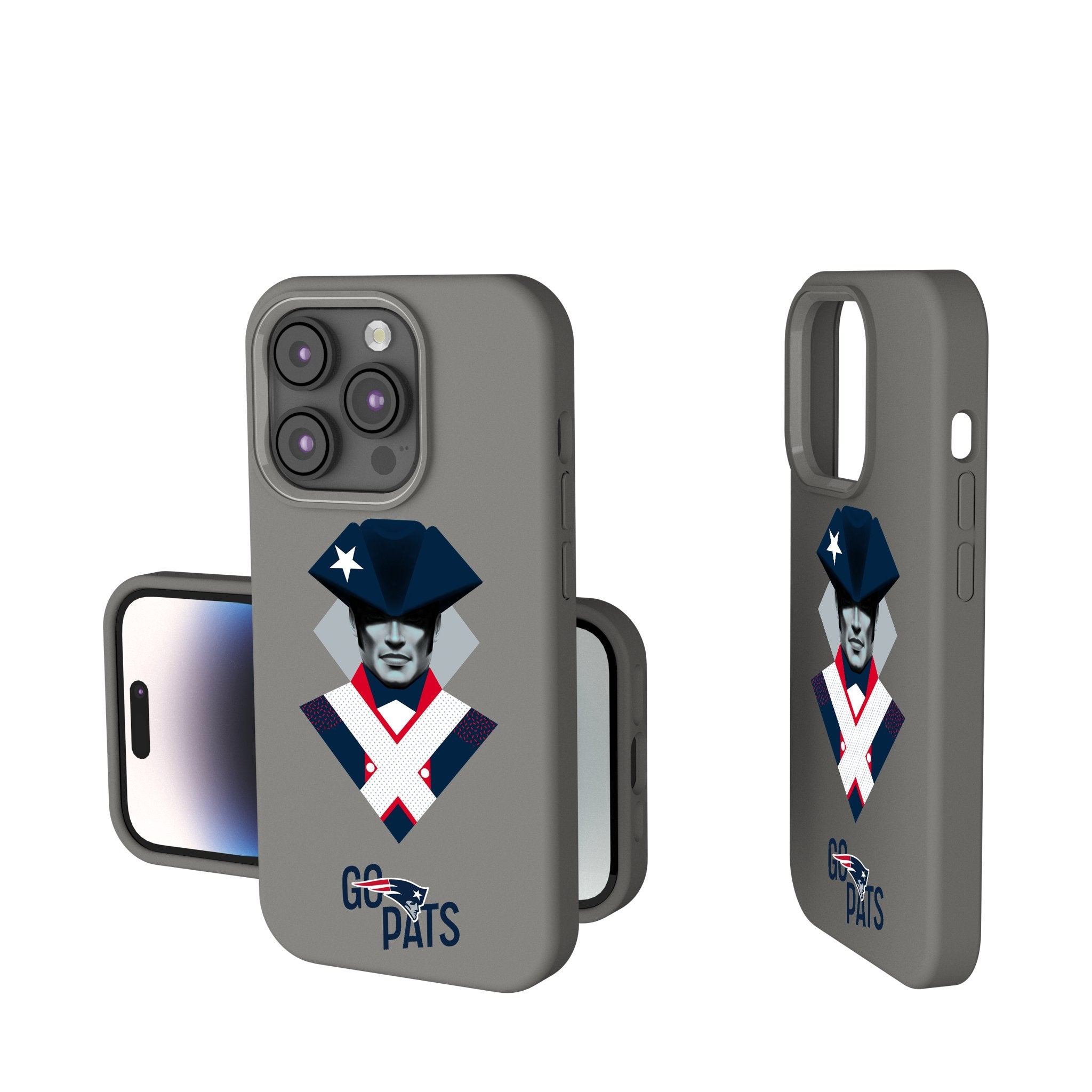 New England Patriots 2024 Illustrated Limited Edition Soft Touch Phone Case 1