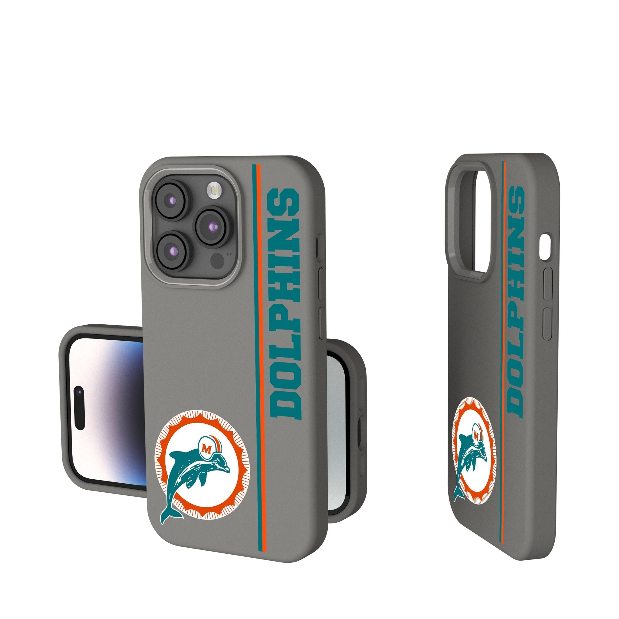 Miami Dolphins 1966-1973 Historic Collection Sidebar Soft Touch Phone Case 1