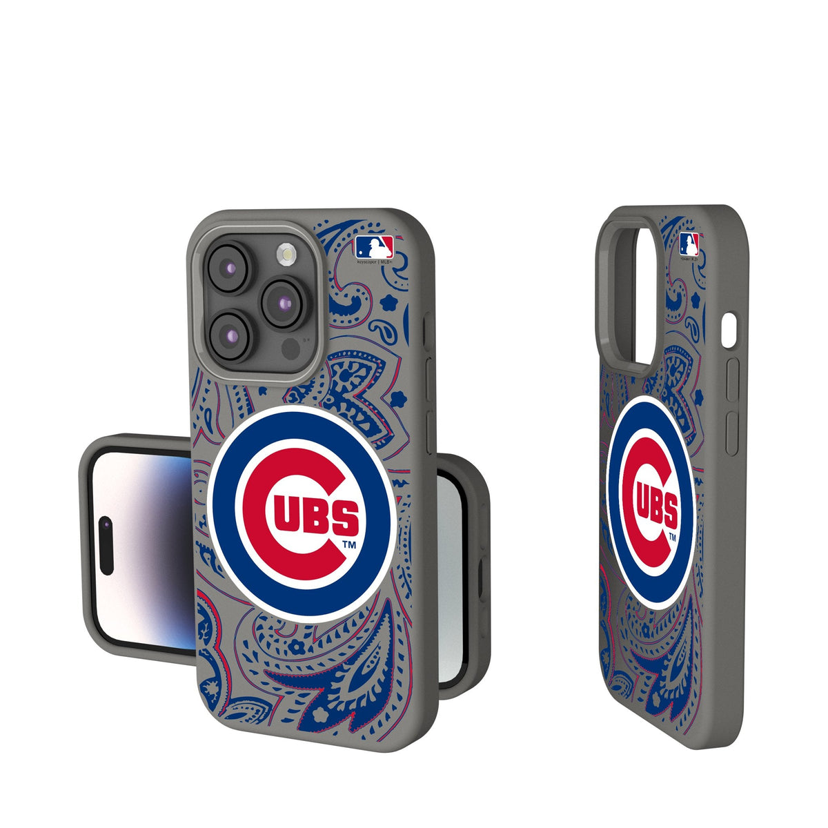 Chicago Cubs Paisley Soft Touch Phone Case 1
