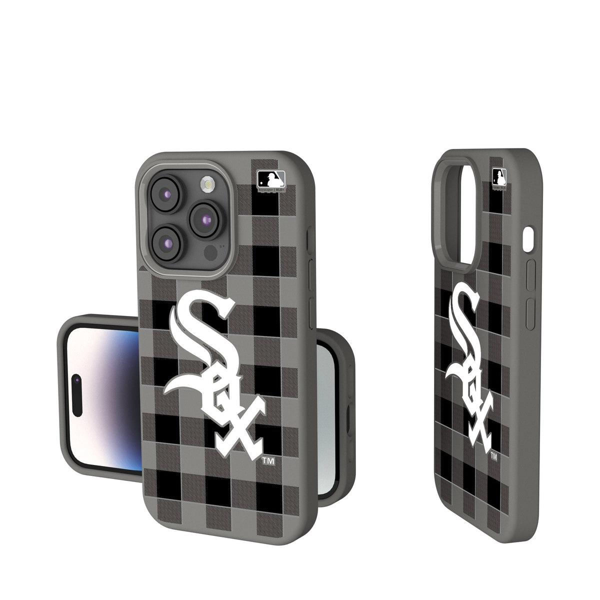 Chicago White Sox Plaid Soft Touch Phone Case 1
