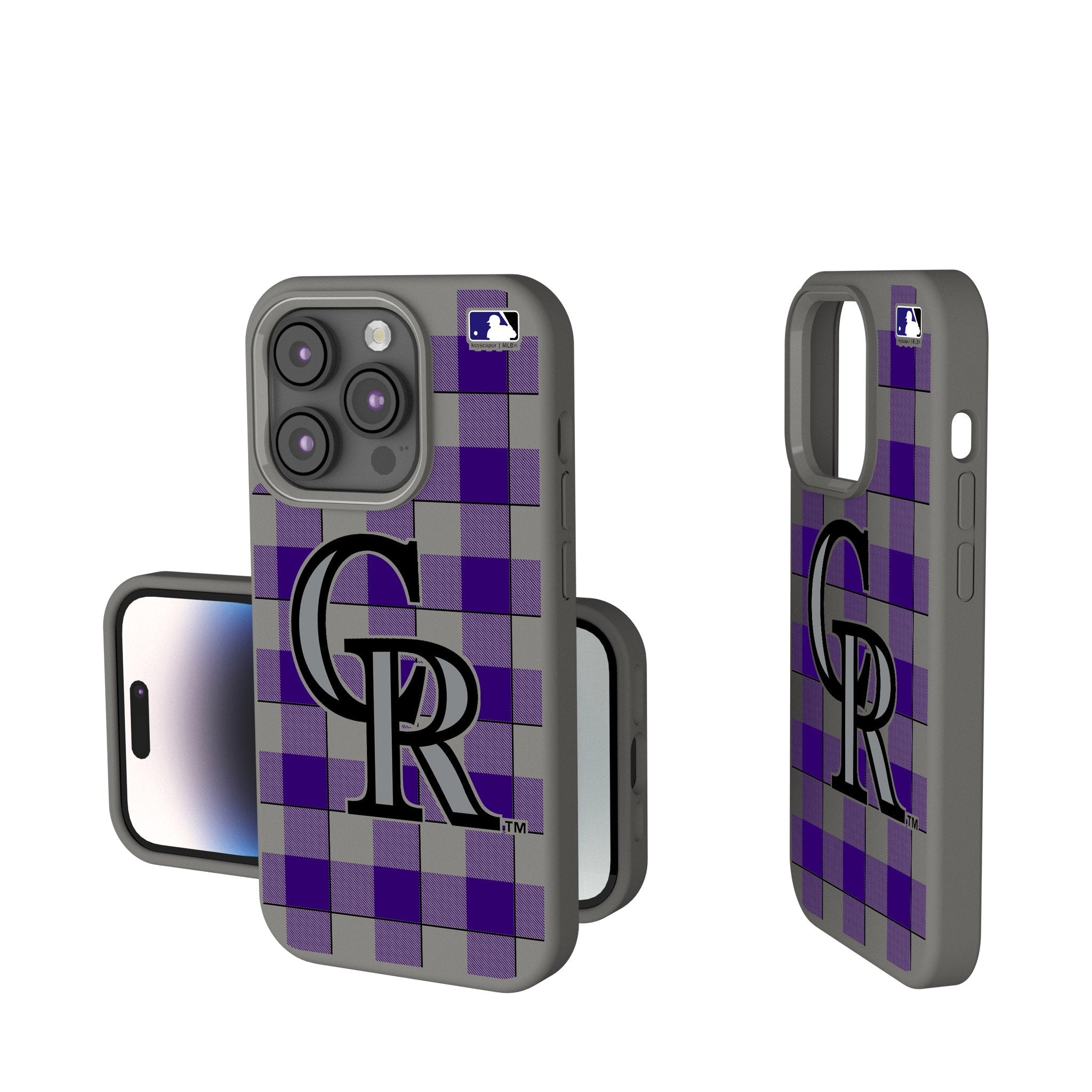 Colorado Rockies Plaid Soft Touch Phone Case 1