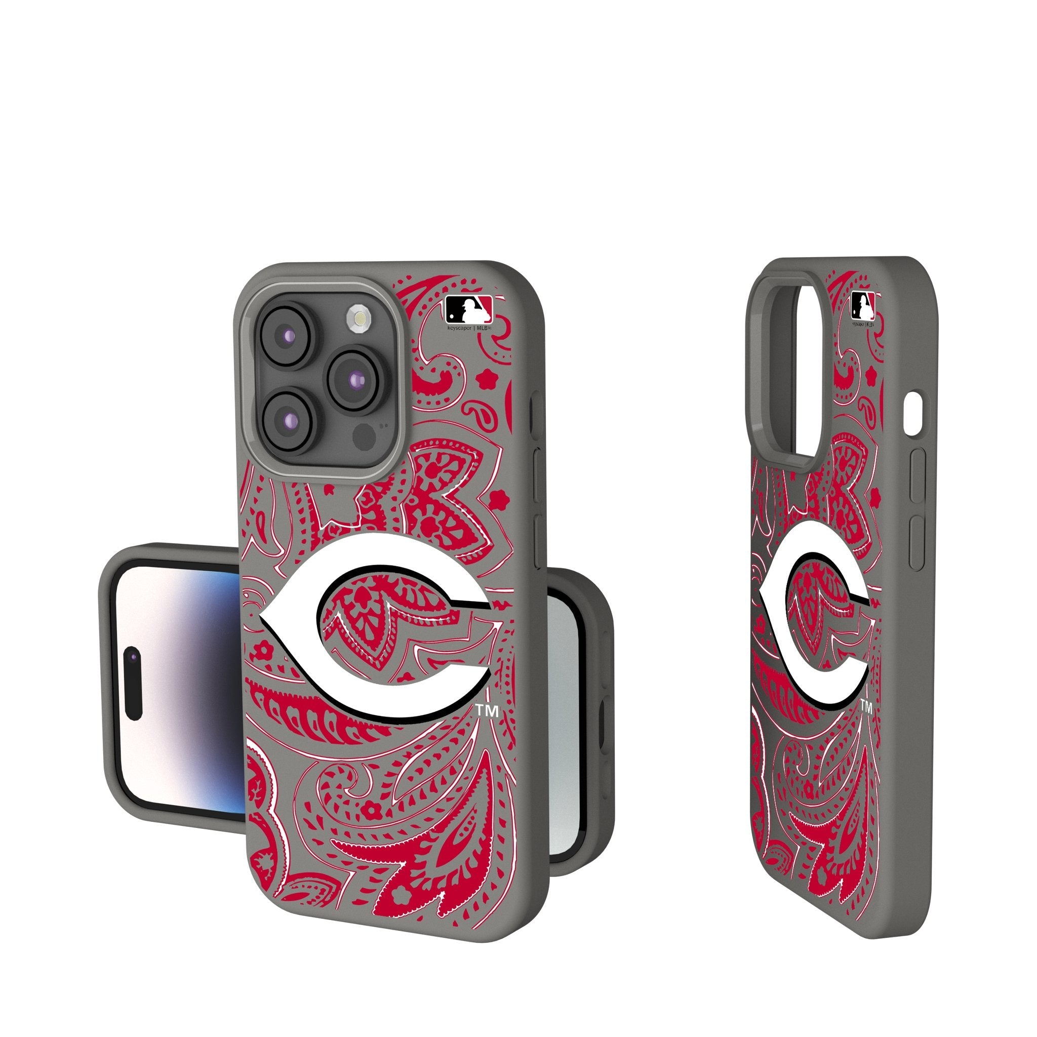 Cincinnati Reds Paisley Soft Touch Phone Case 1