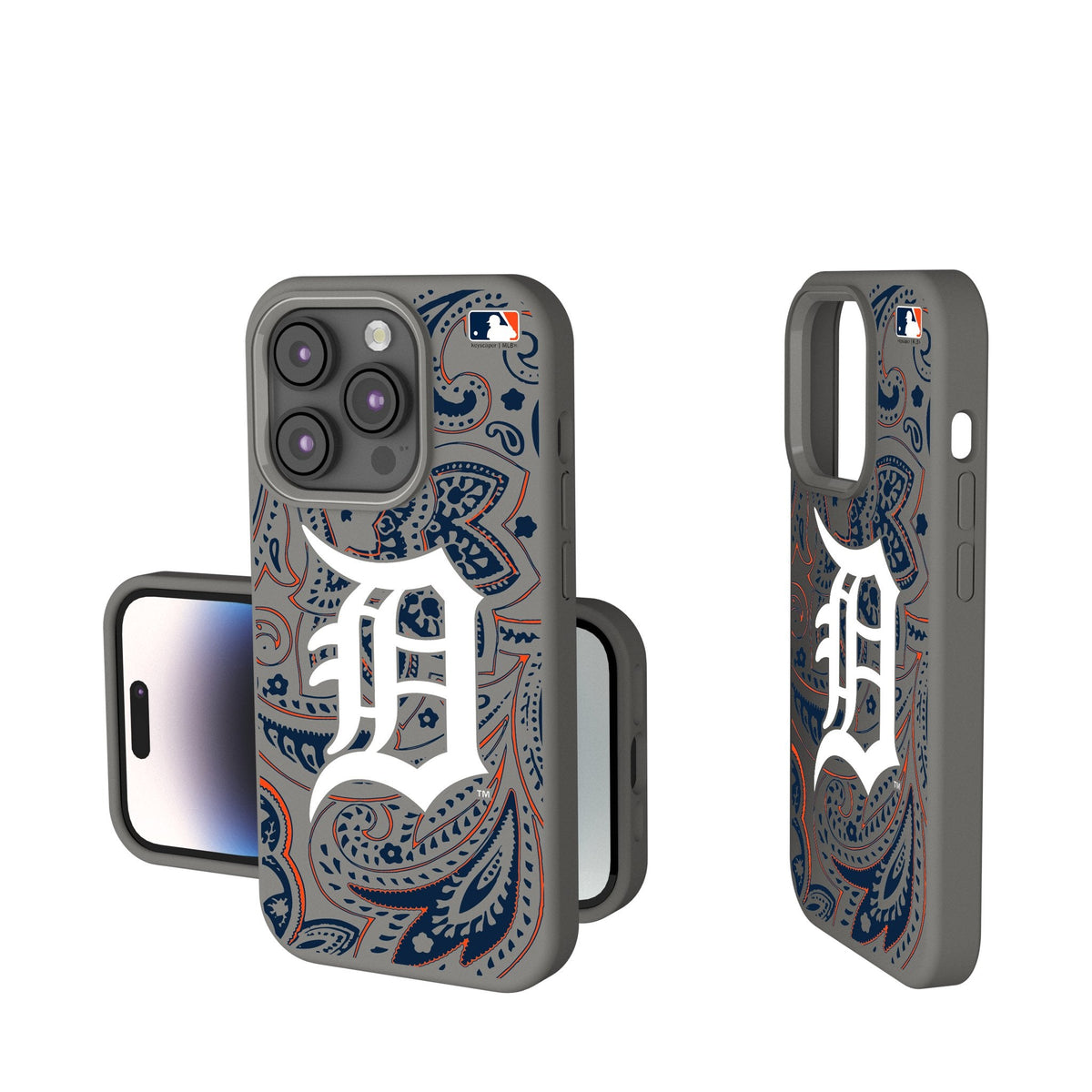 Detroit Tigers Paisley Soft Touch Phone Case 1