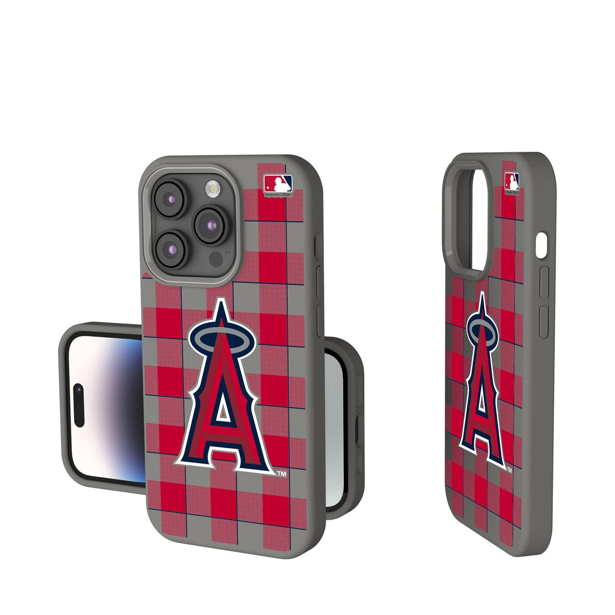 Los Angeles Angels Plaid Soft Touch Phone Case
