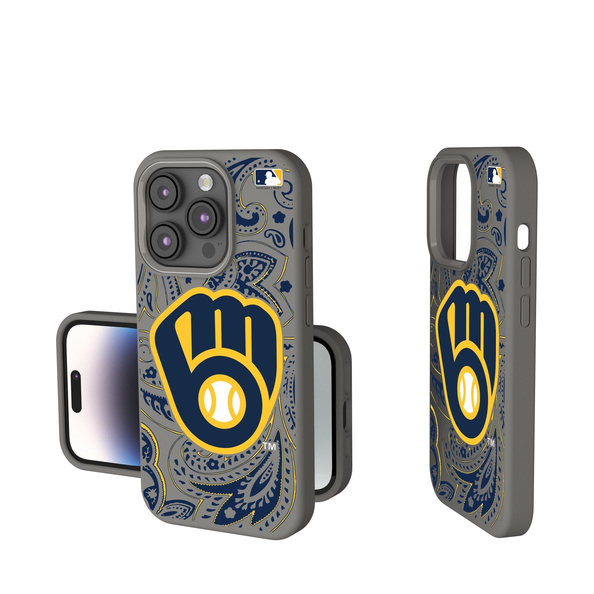 Milwaukee Brewers Paisley Soft Touch Phone Case