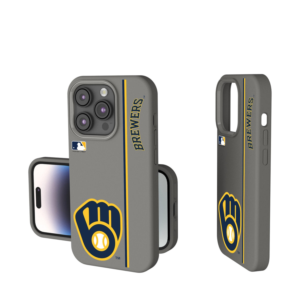 Milwaukee Brewers Sidebar Soft Touch Phone Case 1