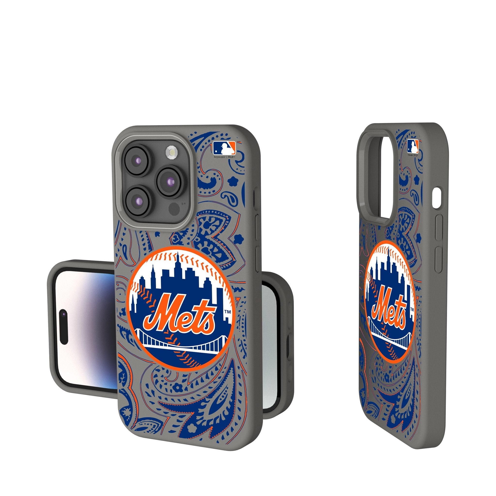 New York Mets Paisley Soft Touch Phone Case for Apple iPhone 1