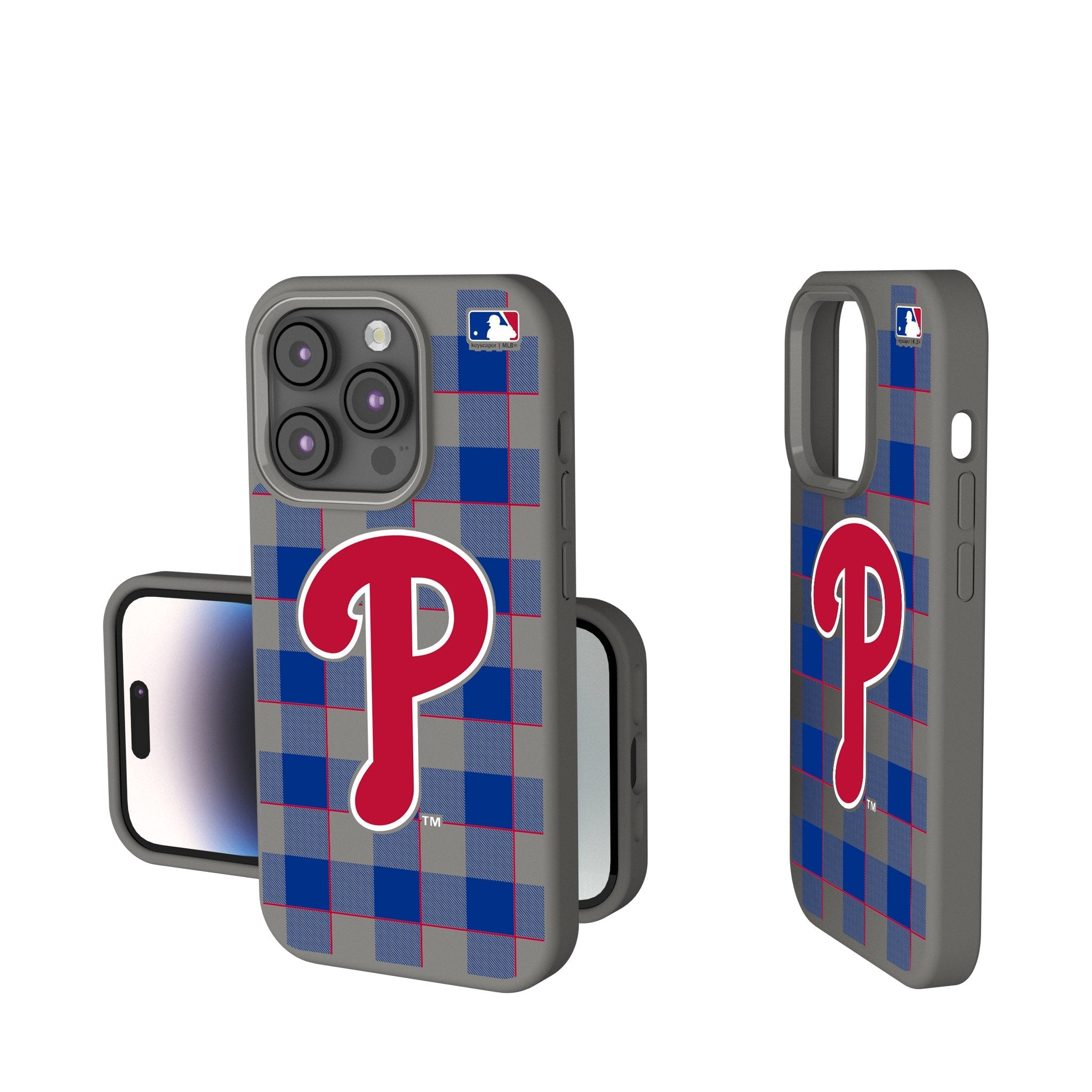Philadelphia Phillies Plaid Soft Touch Phone Case