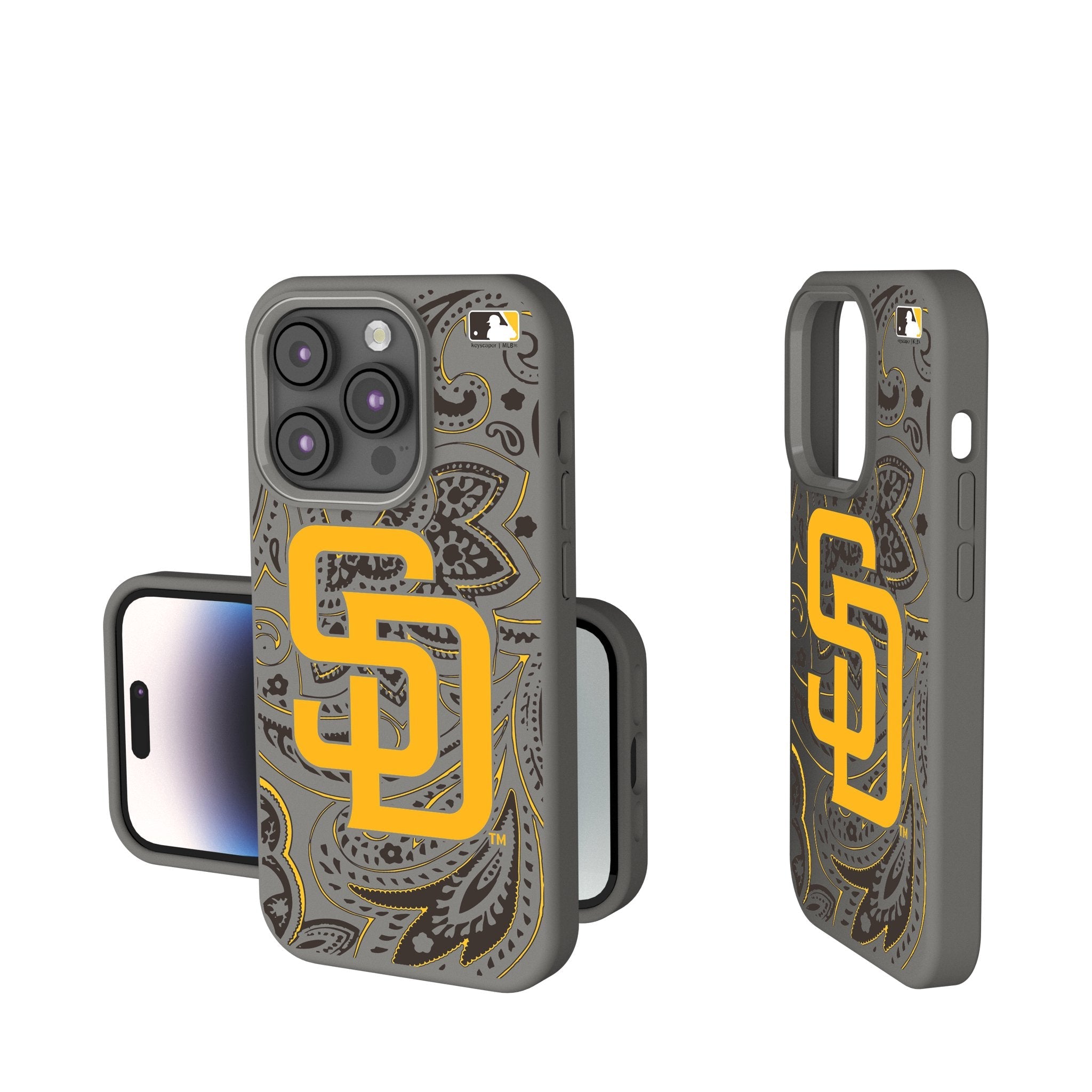 San Diego Padres Paisley Soft Touch Phone Case 1