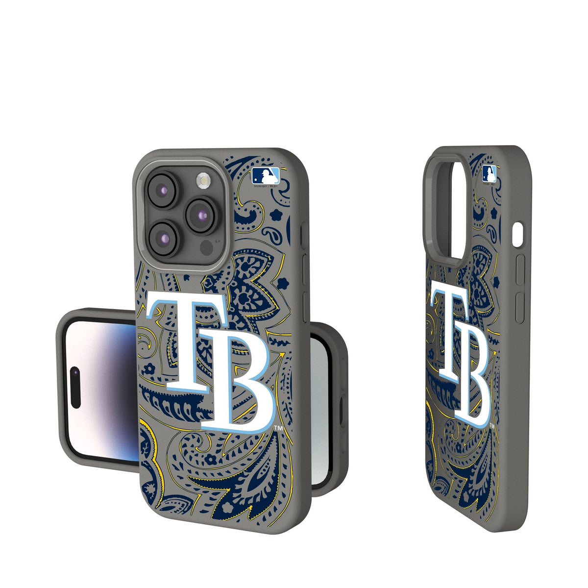 Tampa Bay Rays Paisley Soft Touch Phone Case for Apple iPhone 1