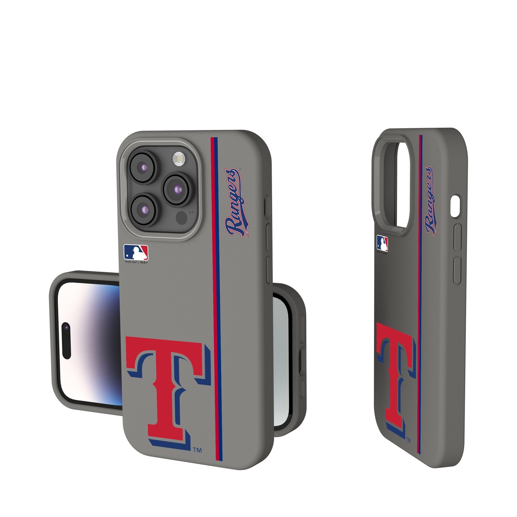 Texas Rangers Sidebar Soft Touch Phone Case for Apple iPhone