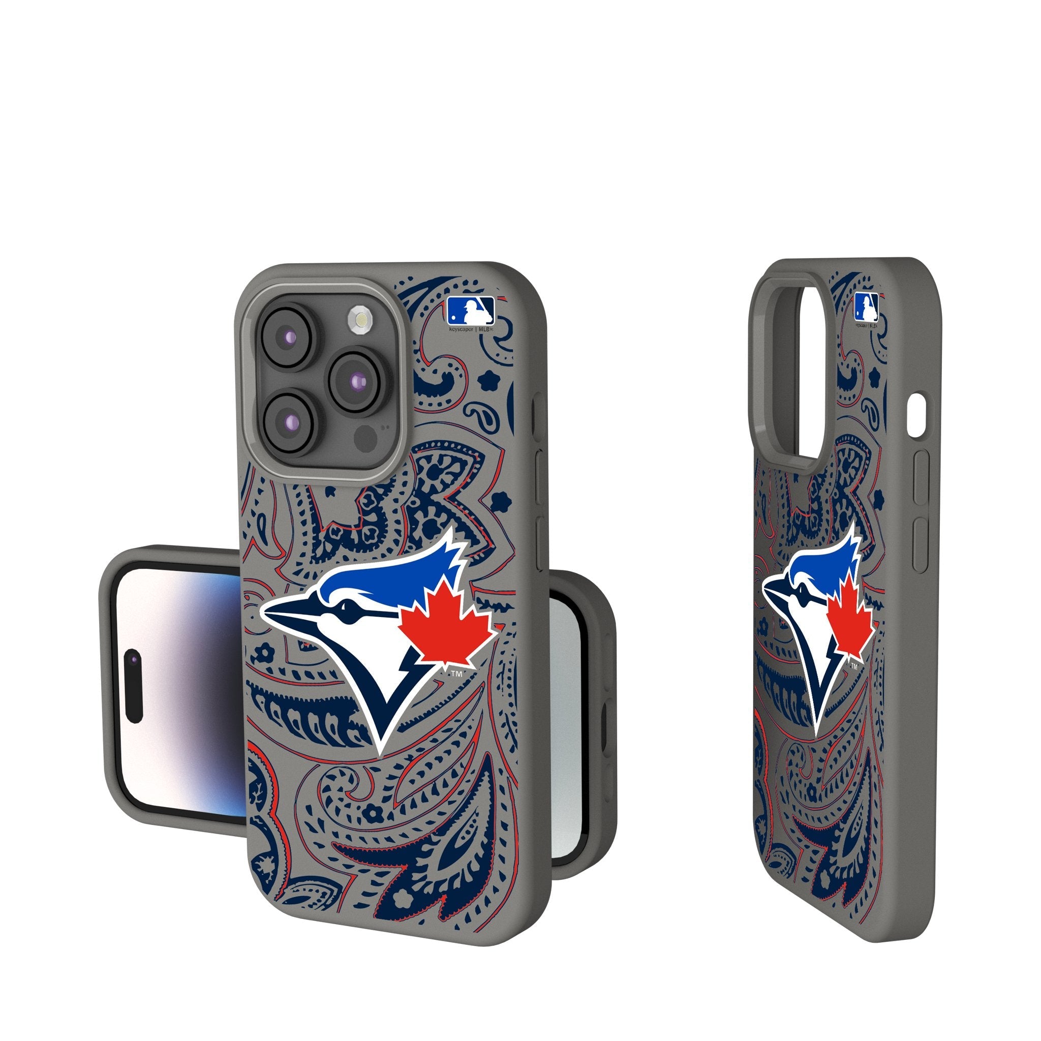 Toronto Blue Jays Paisley Soft Touch Phone Case 1