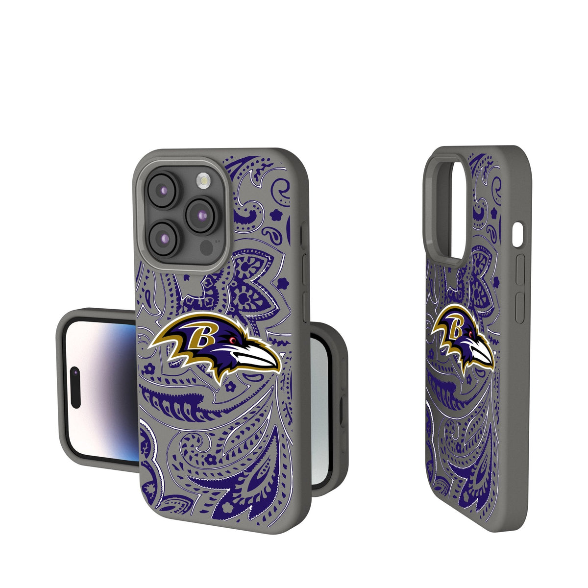 Baltimore Ravens Paisley Soft Touch Phone Case 1