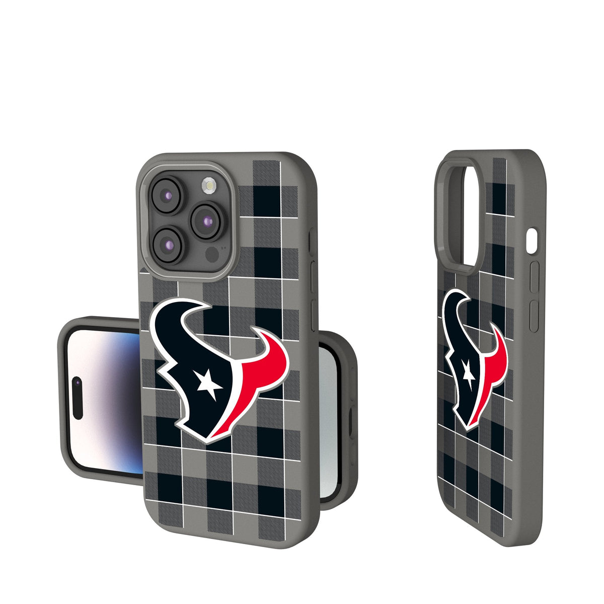 Houston Texans Plaid Soft Touch Phone Case 1