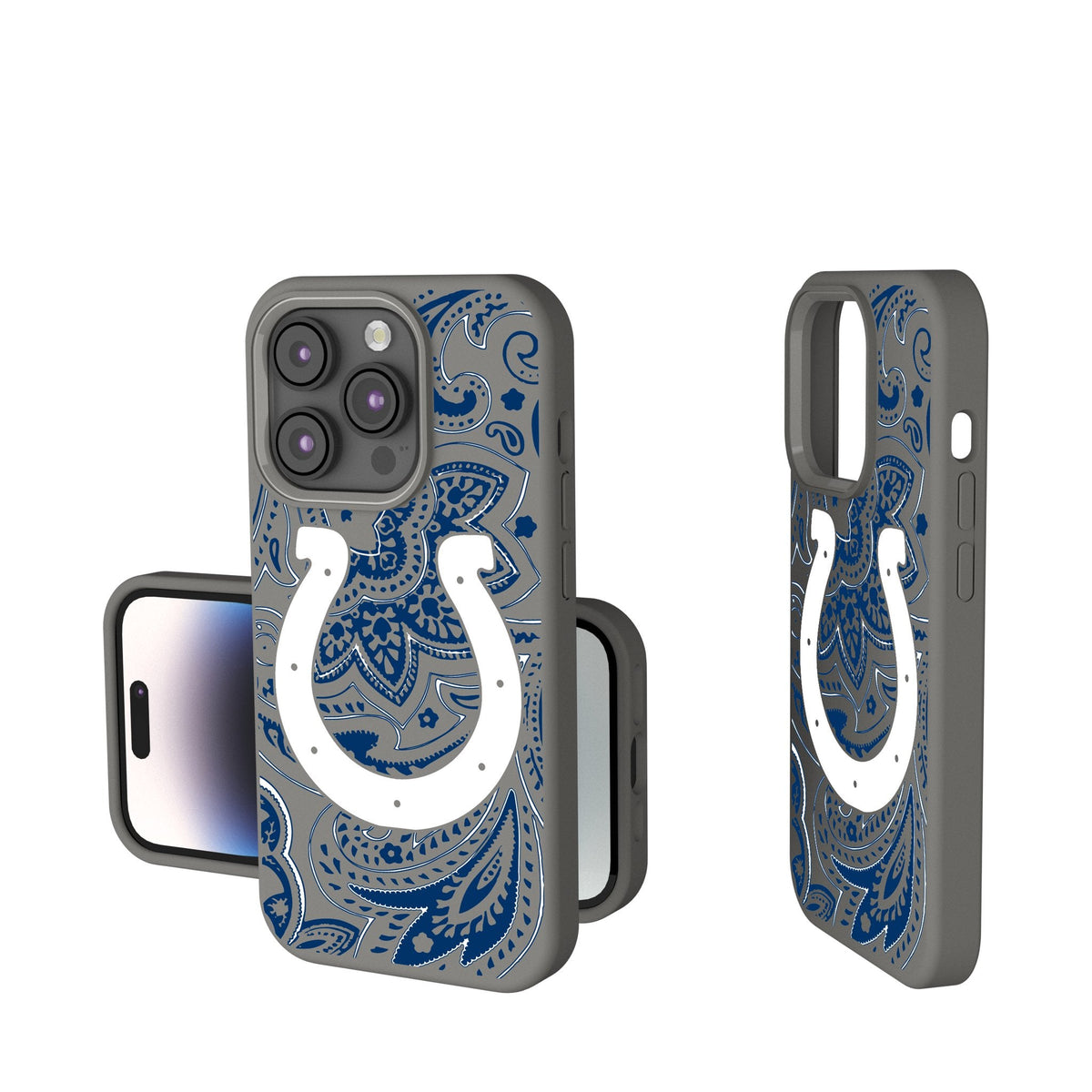 Indianapolis Colts Paisley Soft Touch Phone Case 1