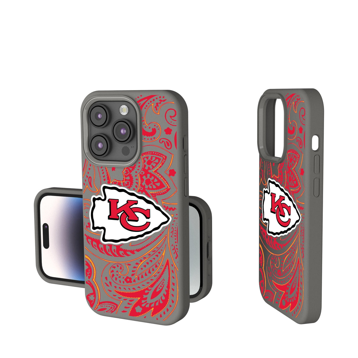 Kansas City Chiefs Paisley Soft Touch Phone Case 1