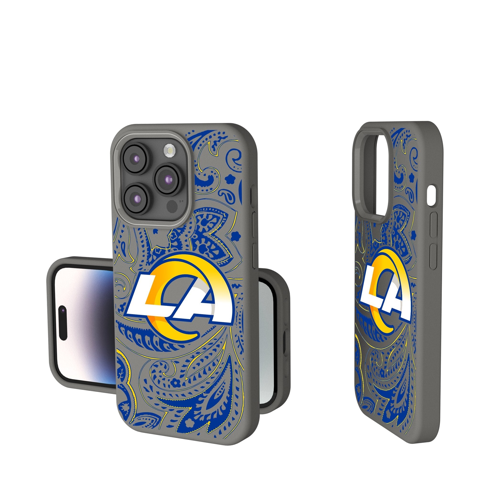 Los Angeles Rams Paisley Soft Touch Phone Case 1