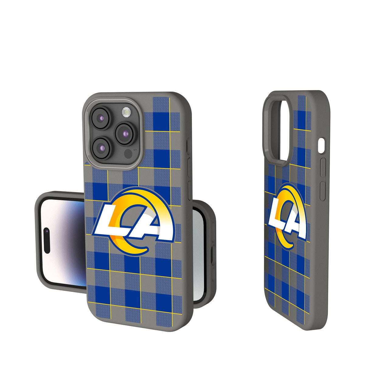 Los Angeles Rams Plaid Soft Touch Phone Case 1