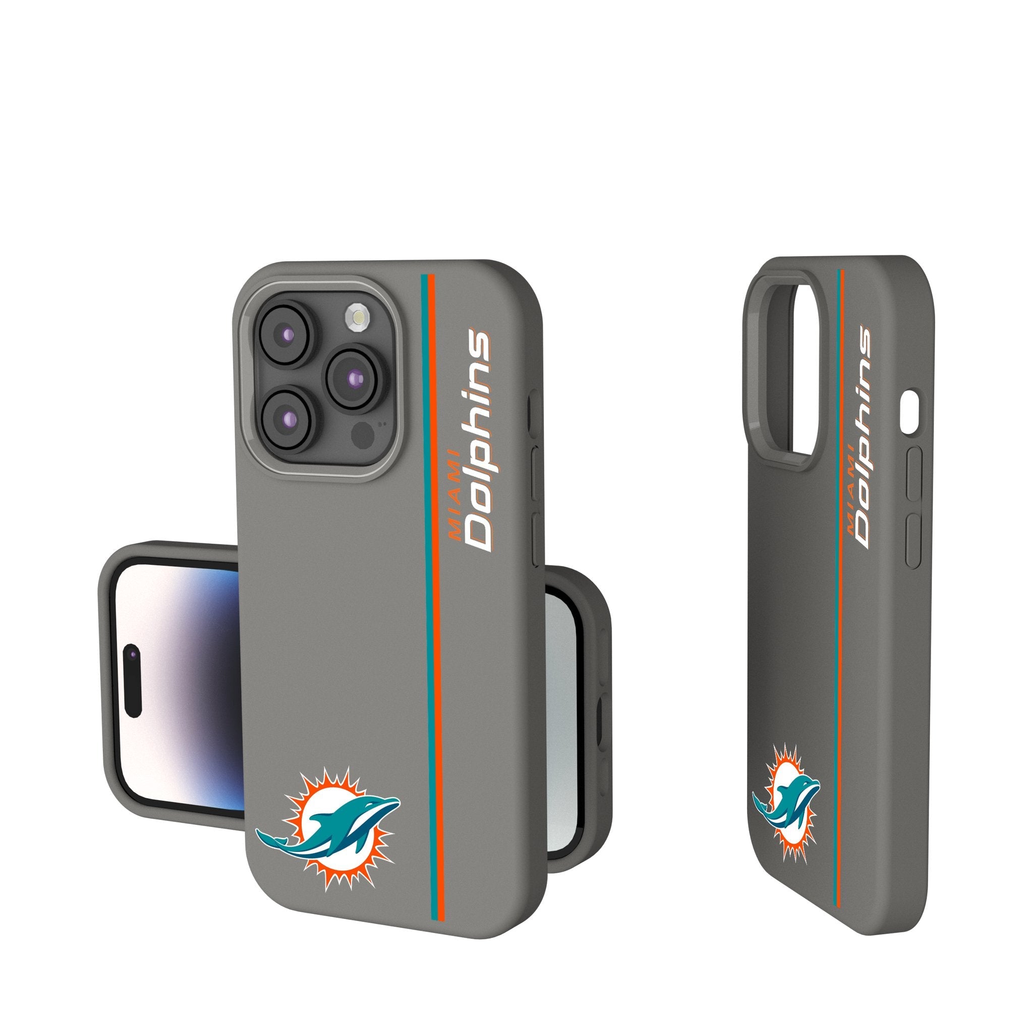 Miami Dolphins Sidebar Soft Touch Phone Case 1