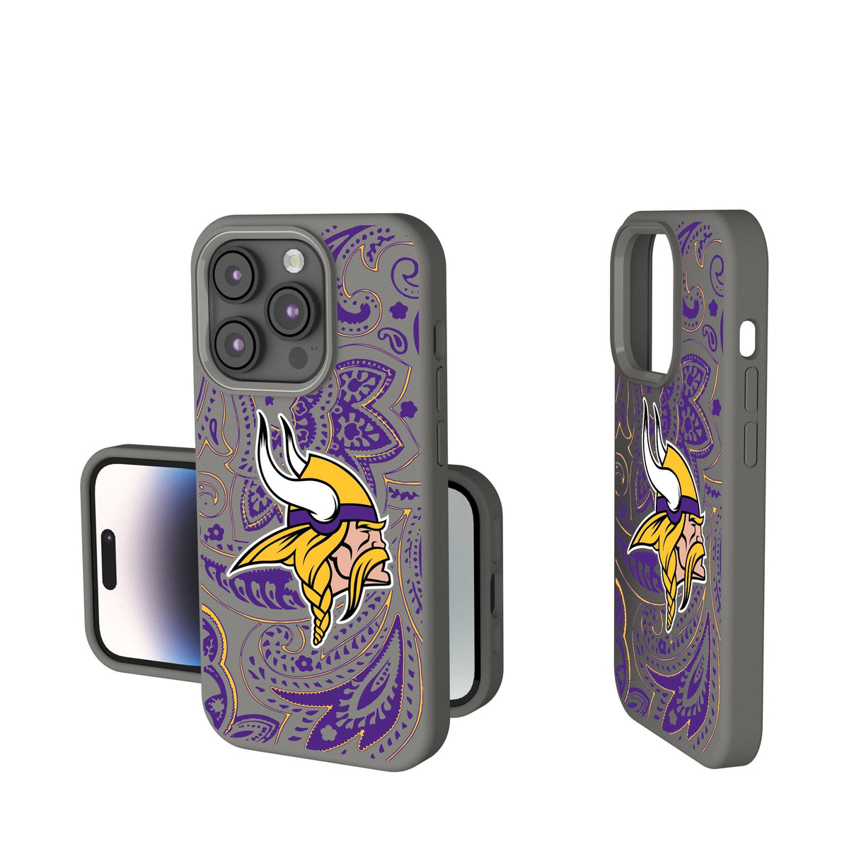 Minnesota Vikings Paisley Soft Touch Phone Case 1