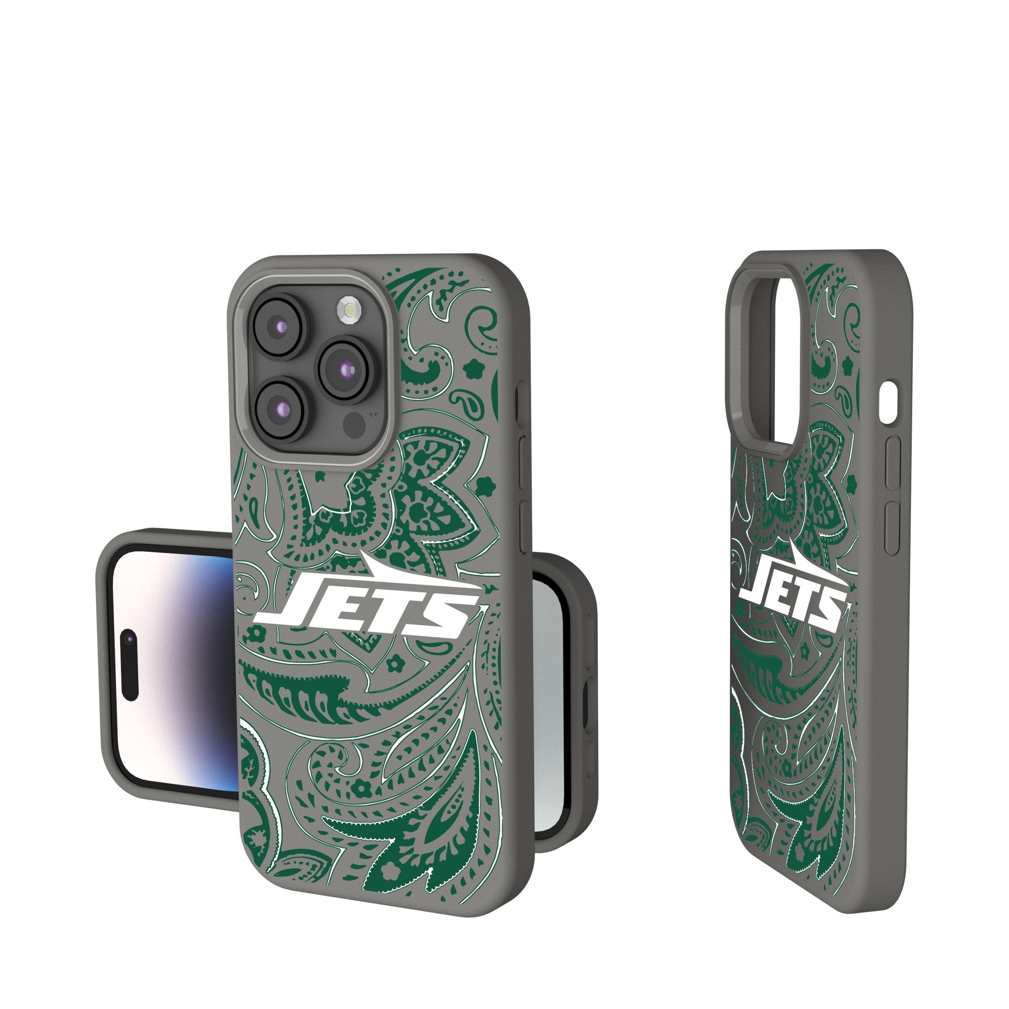 New York Jets Paisley Soft Touch Phone Case 1