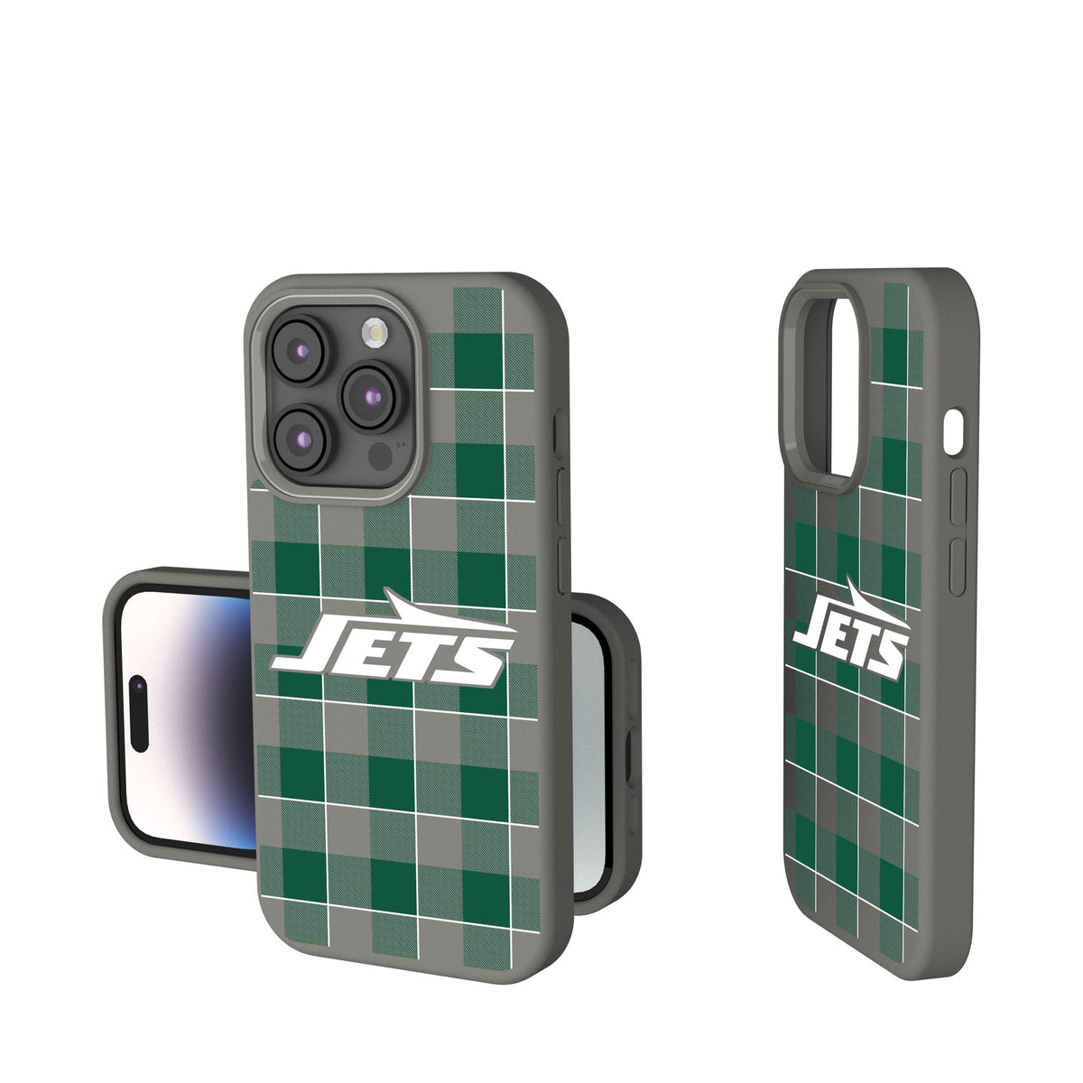 New York Jets Plaid Soft Touch Phone Case 1