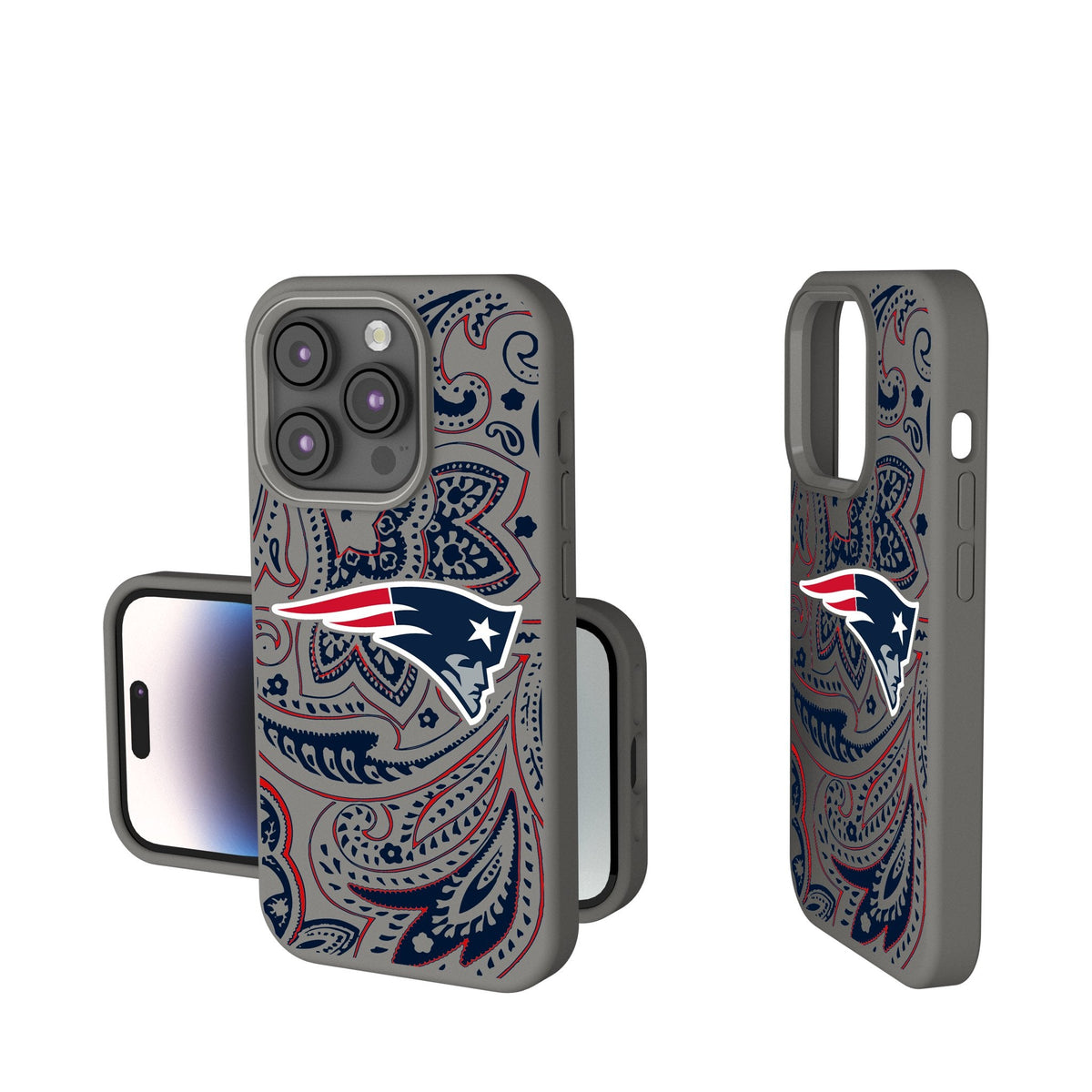 New England Patriots Paisley Soft Touch Phone Case 1