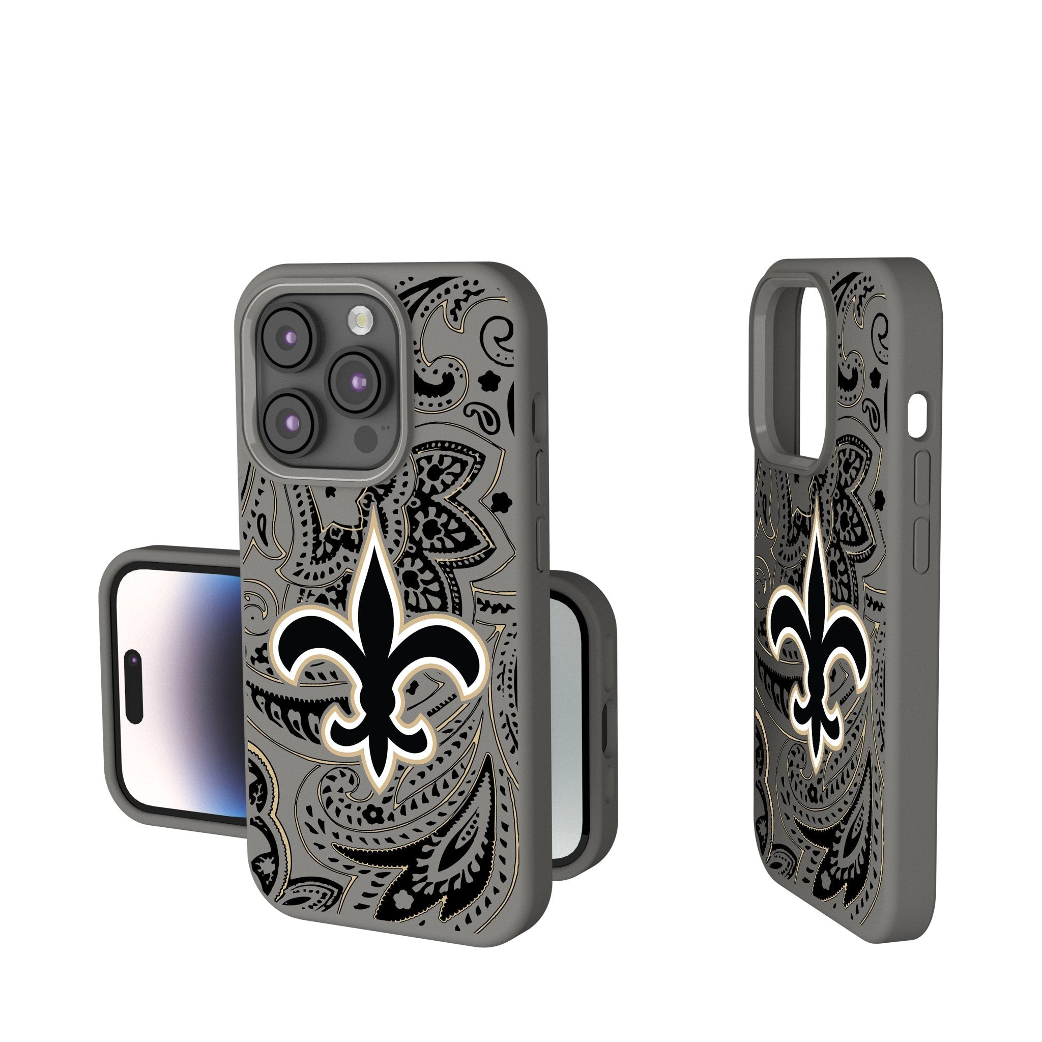 New Orleans Saints Paisley Soft Touch Phone Case 1