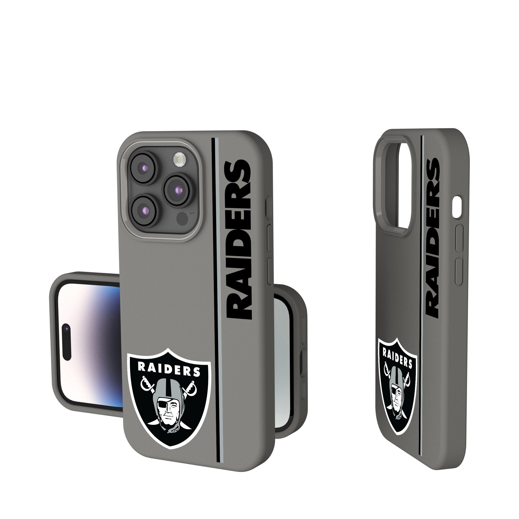 Las Vegas Raiders Sidebar Soft Touch Phone Case 1