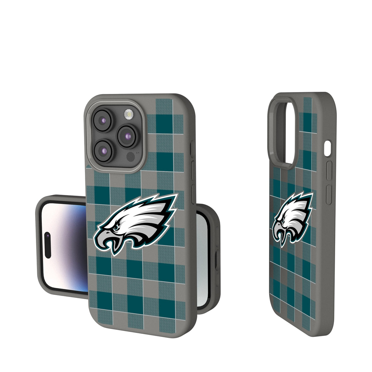 Philadelphia Eagles Plaid Soft Touch Phone Case 1