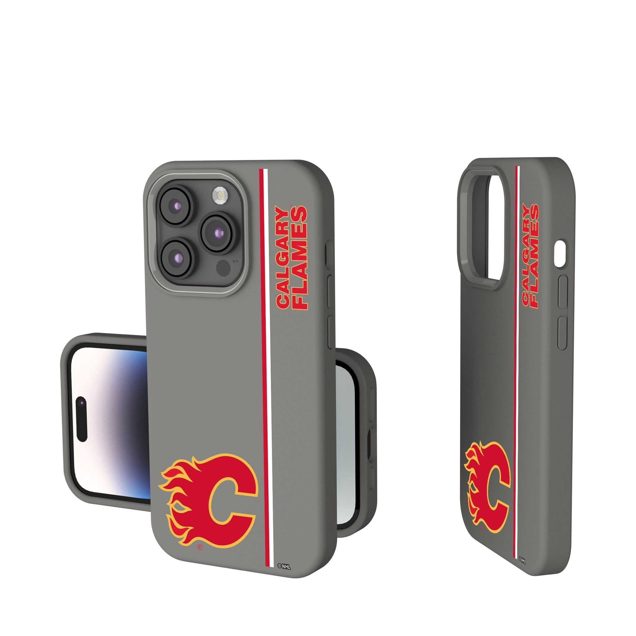 Calgary Flames Sidebar Soft Touch Phone Case