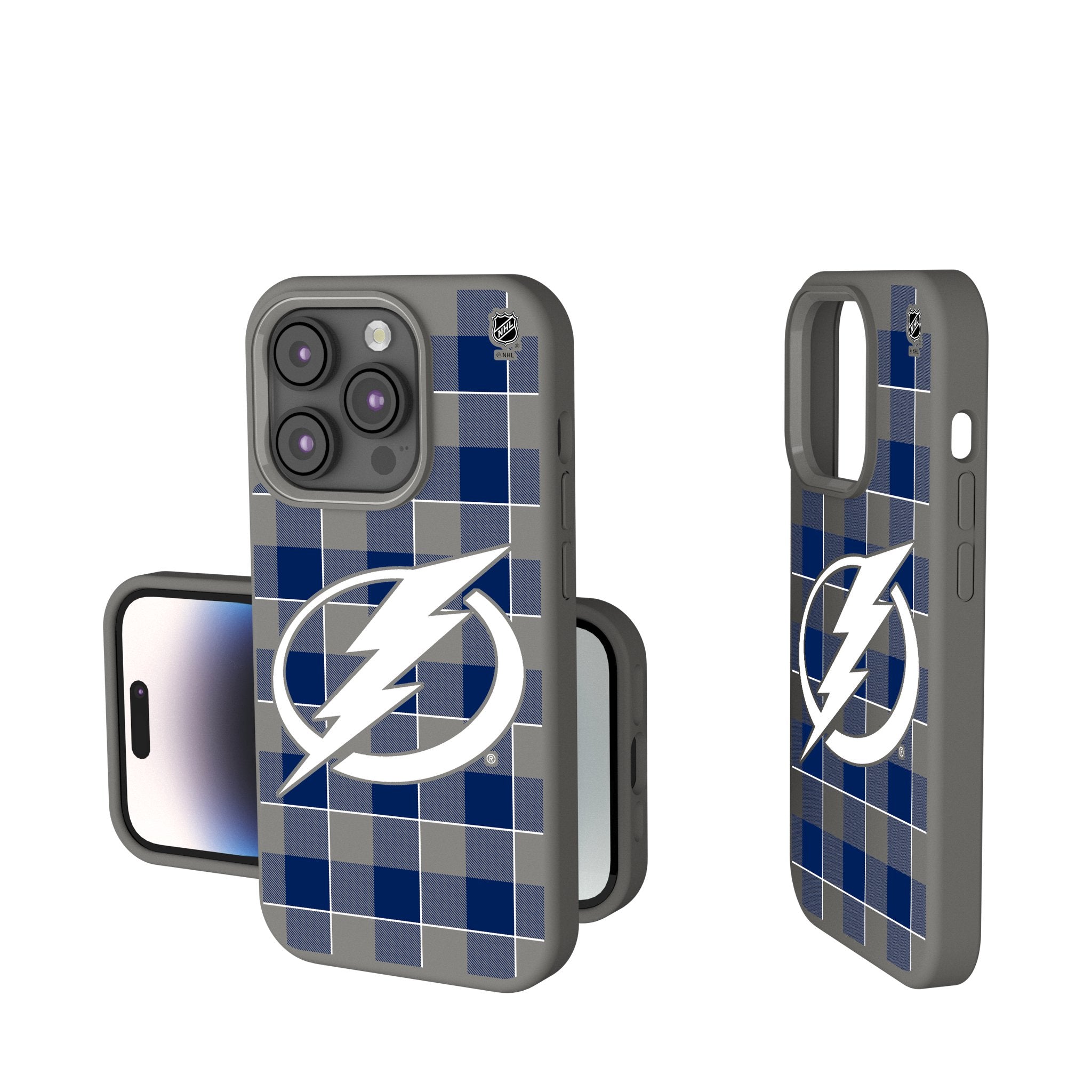 Tampa Bay Lightning Plaid Soft Touch Phone Case
