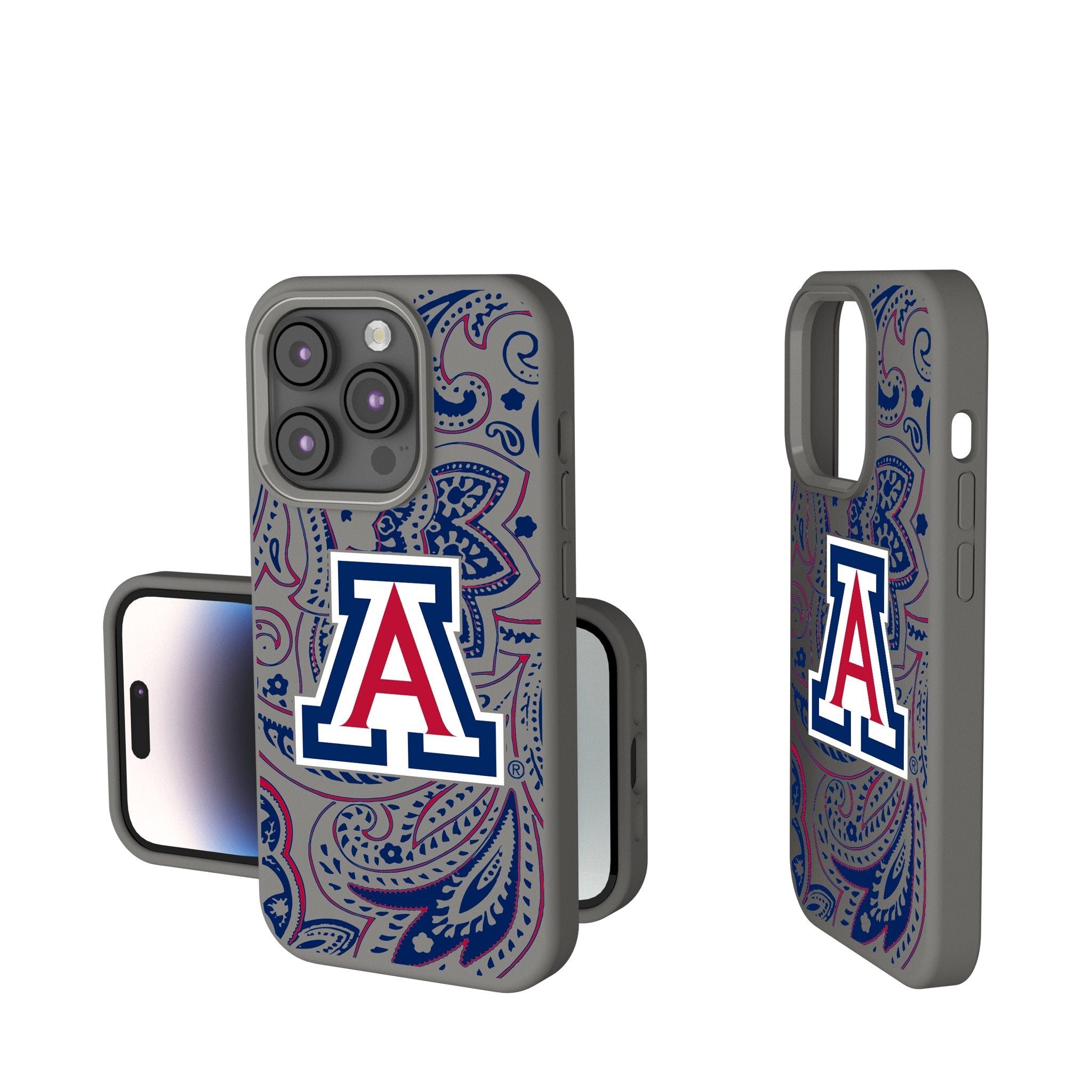University of Arizona Wildcats Paisley Soft Touch Phone Case