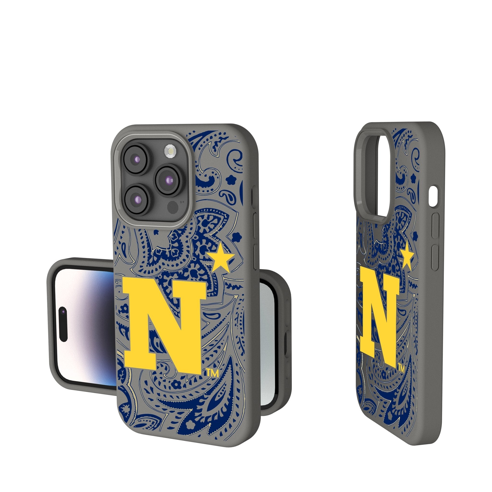 United State Naval Academy Midshipmen Paisley Soft Touch Phone Case