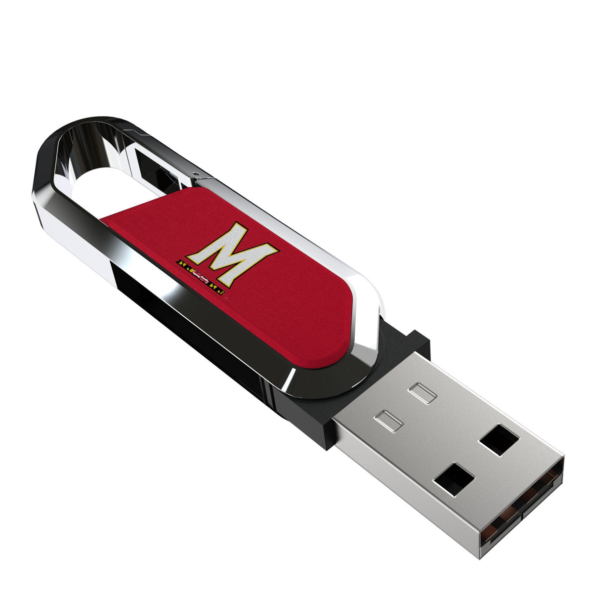 University of Maryland Terrapins Solid USB 64GB Clip Style Flash Drive