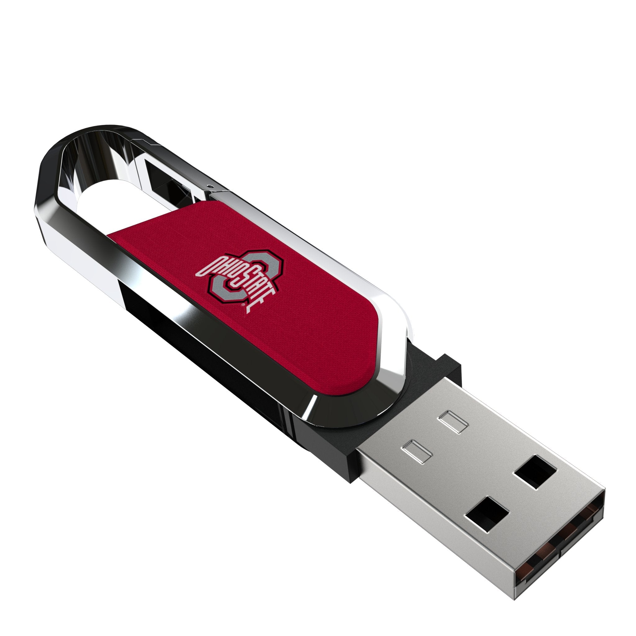 Ohio State University Buckeyes Solid USB 64GB Clip Style Flash Drive