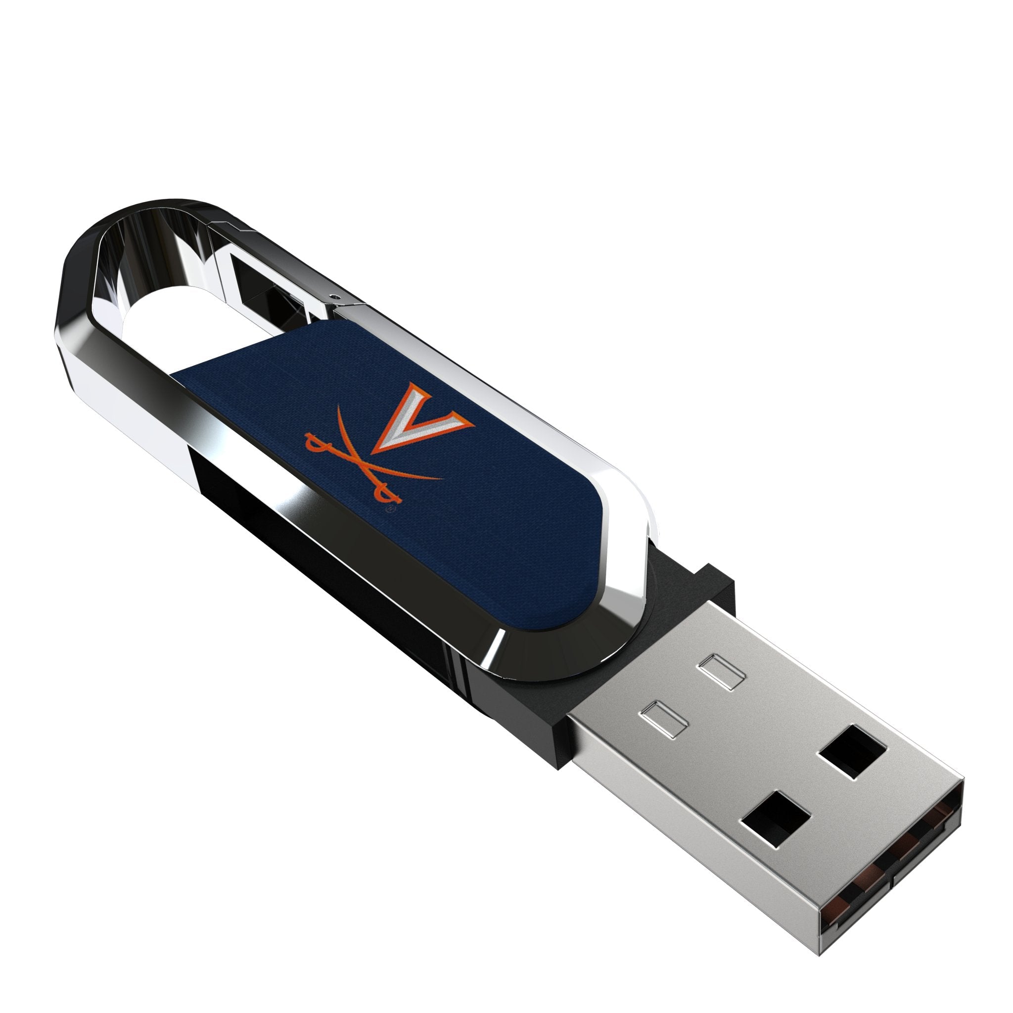 University of Virginia Cavaliers Solid USB 64GB Clip Style Flash Drive