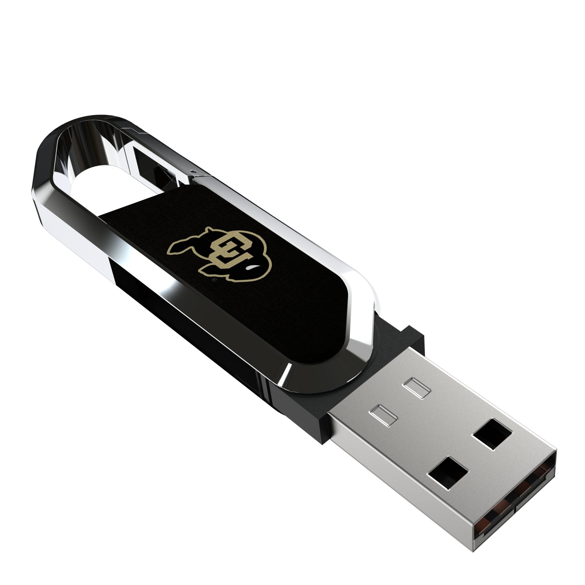 University of Colorado Buffaloes Solid USB 64GB Clip Style Flash Drive 1