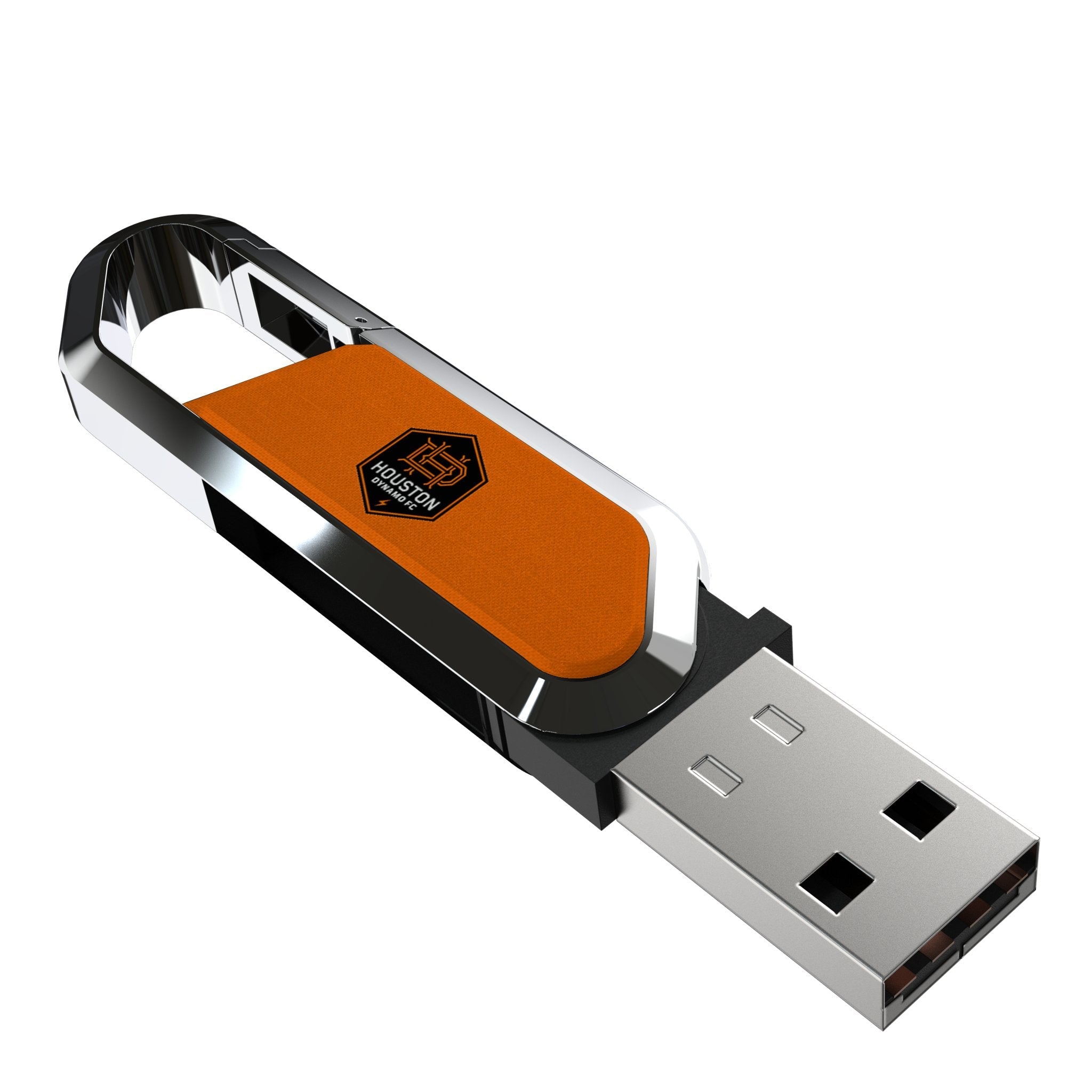 Houston Dynamo Solid USB 64GB Clip Style Flash Drive