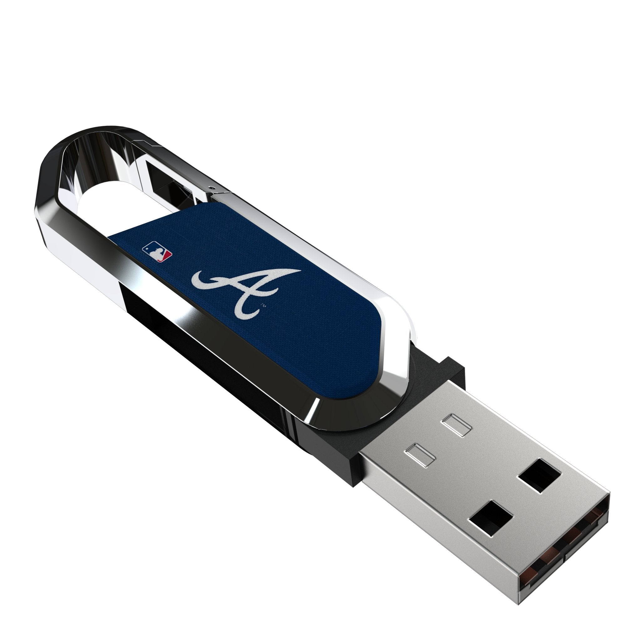 Atlanta Braves Solid USB 64GB Clip Style Flash Drive