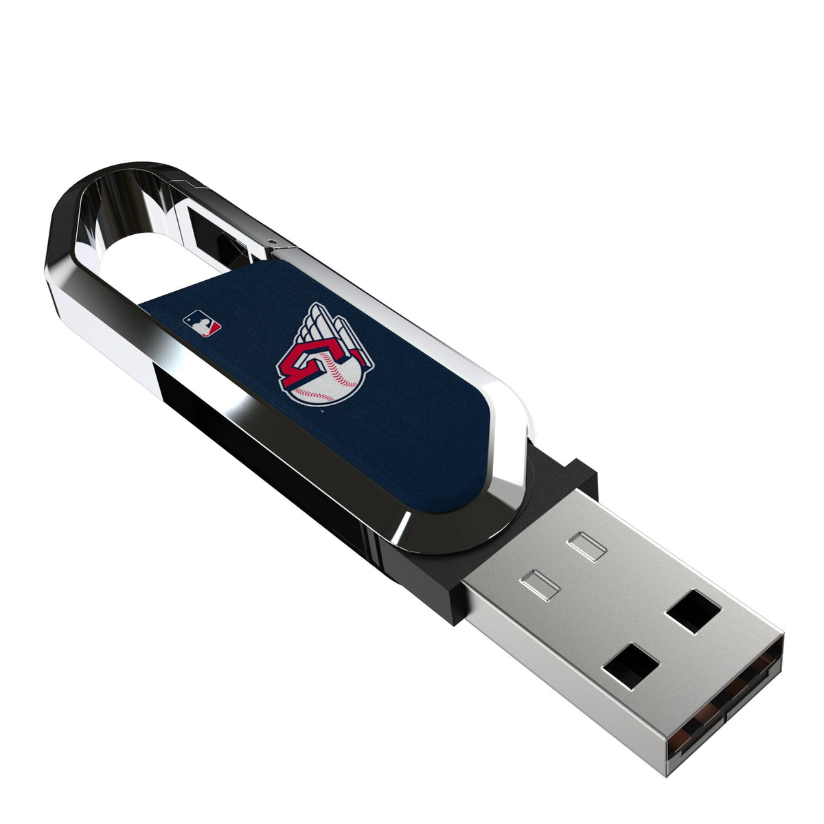 Cleveland Guardians Solid USB 64GB Clip Style Flash Drive