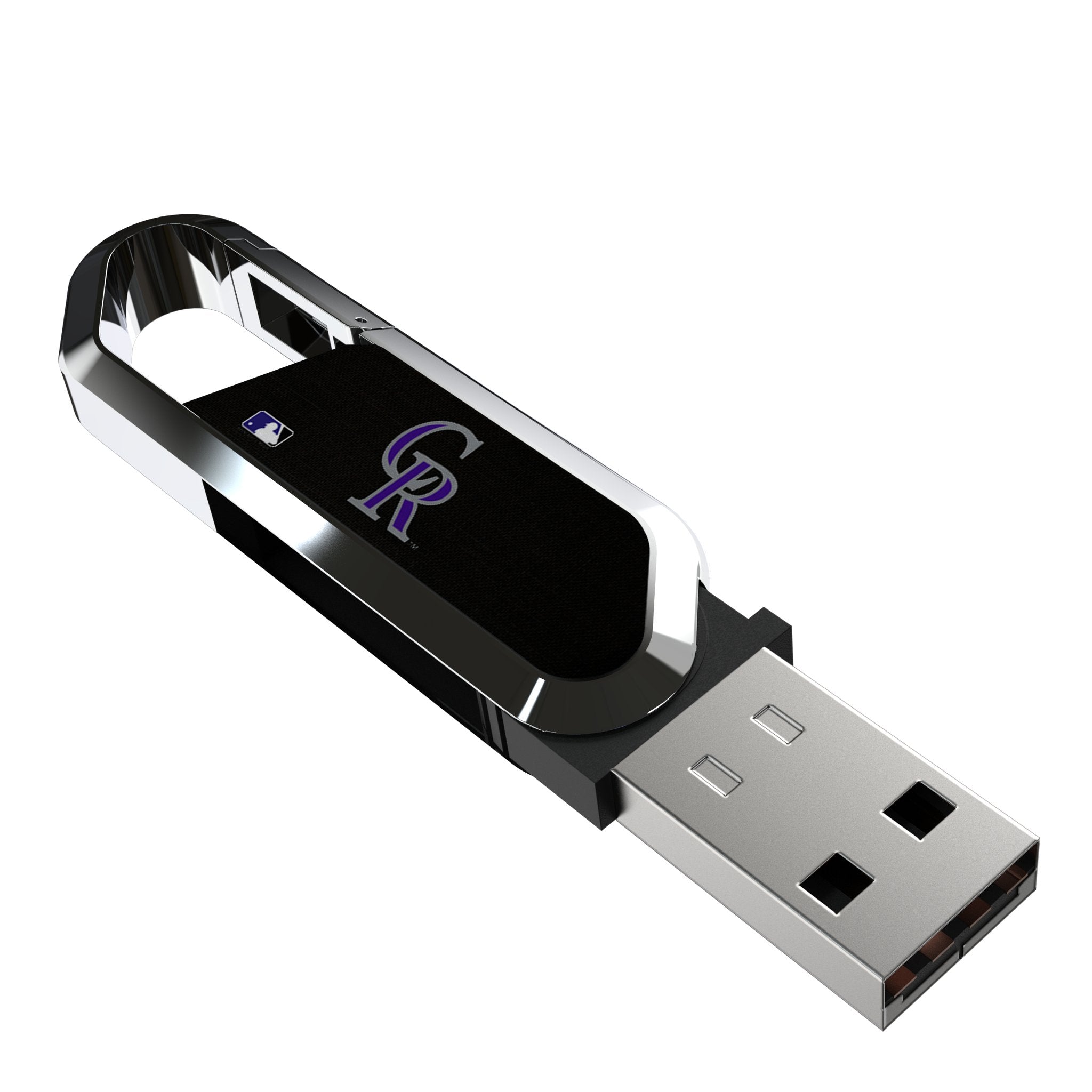 Colorado Rockies Solid USB 64GB Clip Style Flash Drive