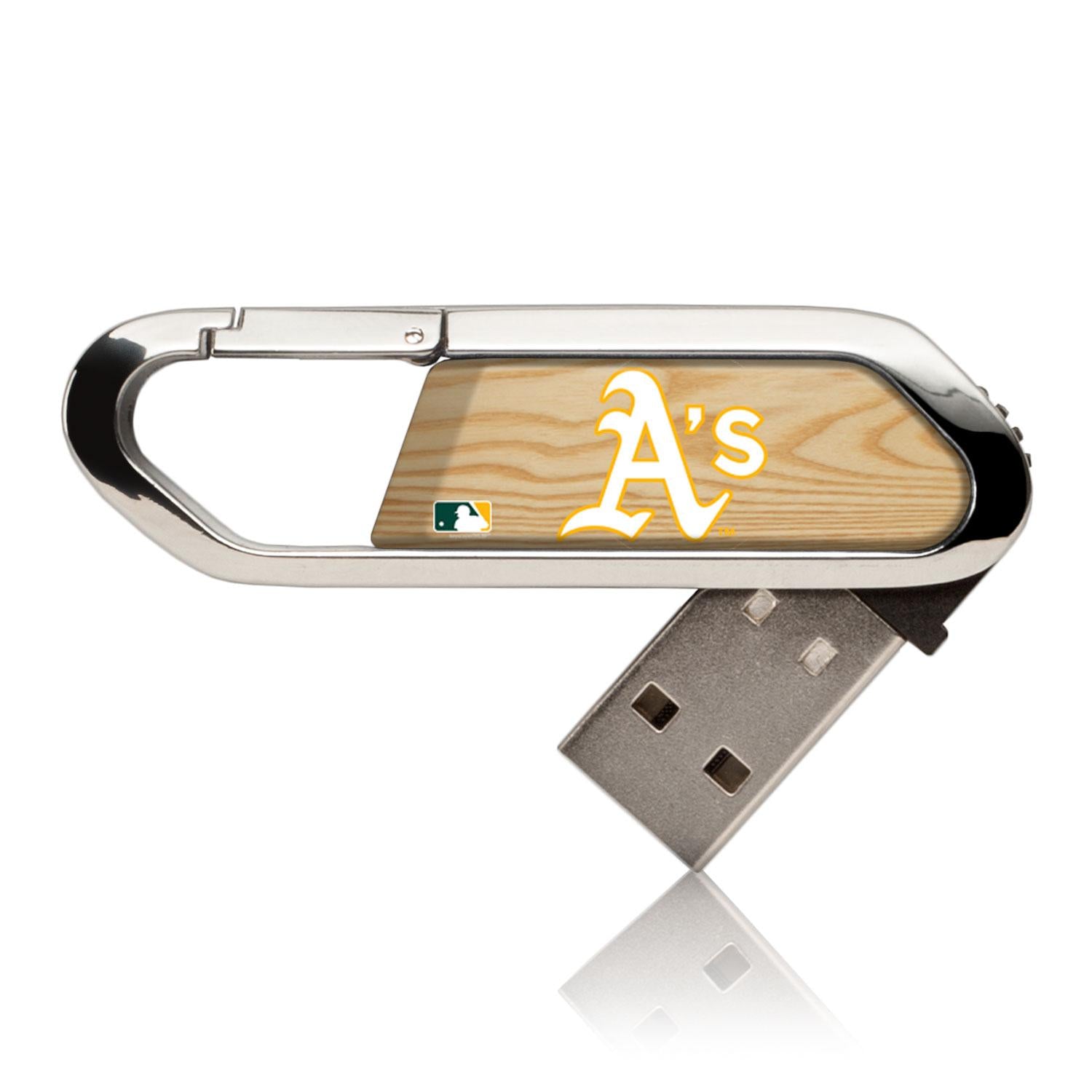 Oakland Athletics Wood Bat USB 32GB Clip Style Flash Drive 1